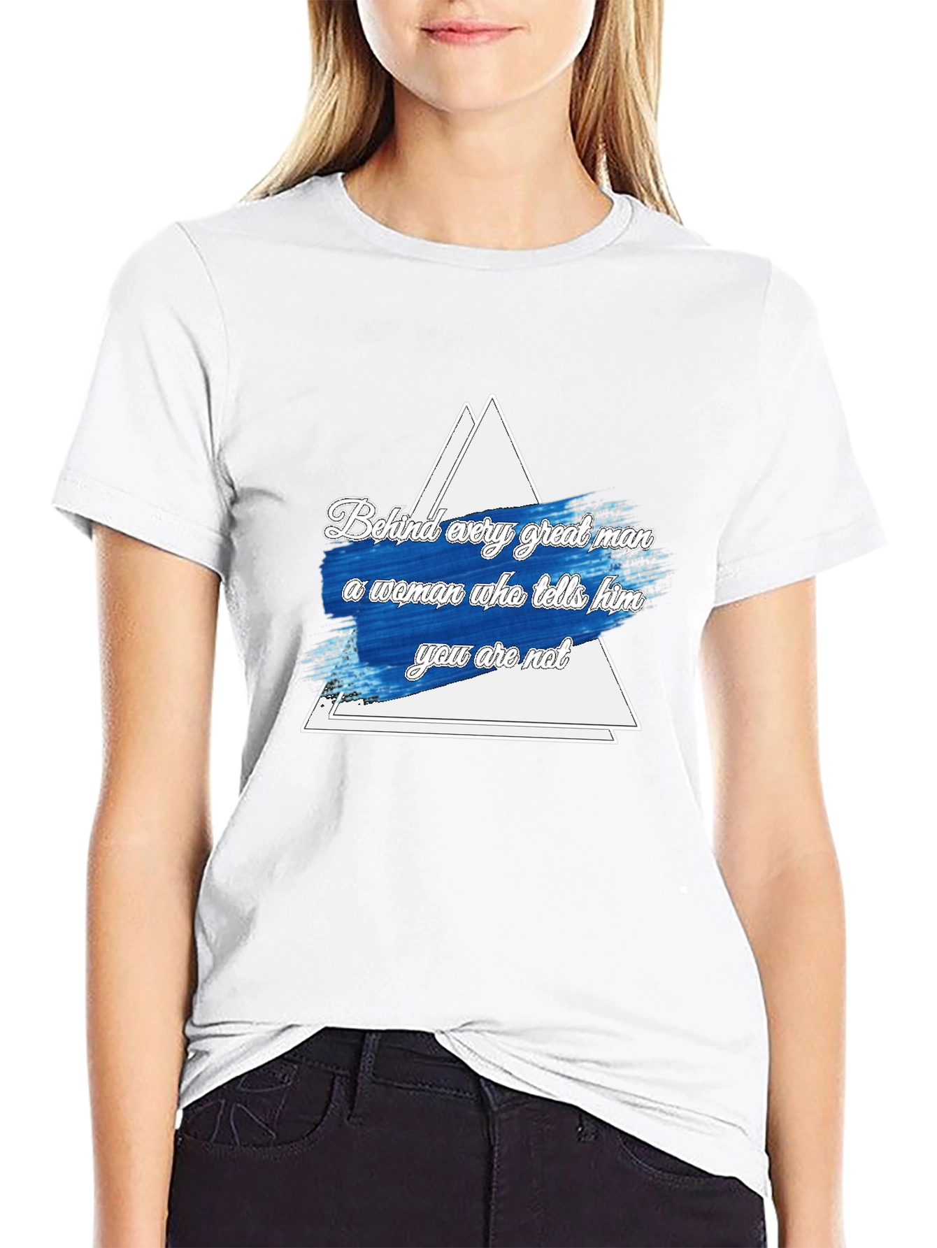 Funny Behind Every Great Man Graphic Tee