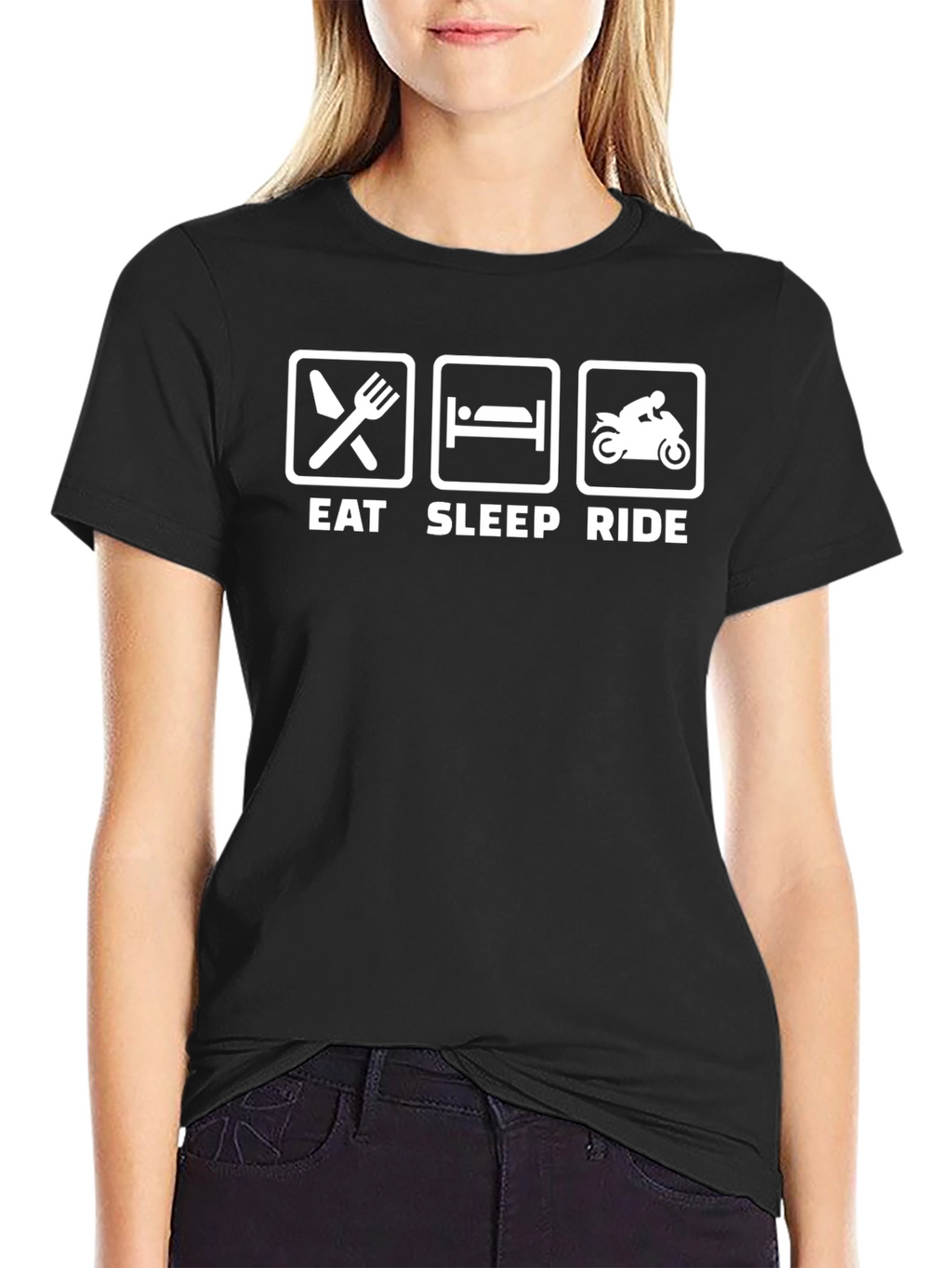 Eat Sleep Ride Graphic Tee - Biker T-Shirt