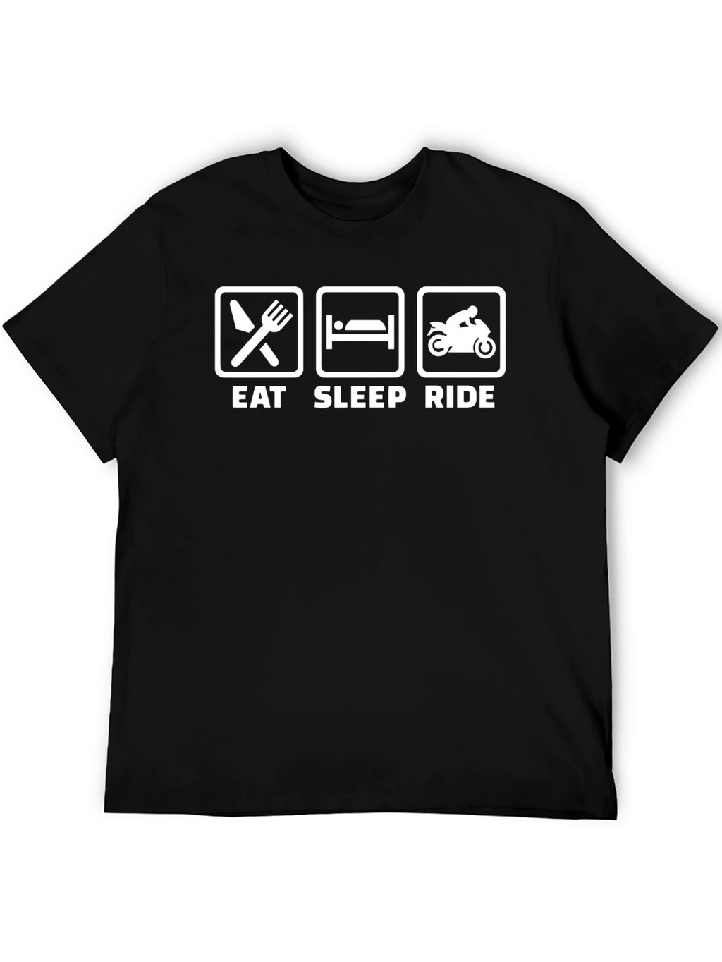 Eat Sleep Ride Graphic Tee - Biker T-Shirt