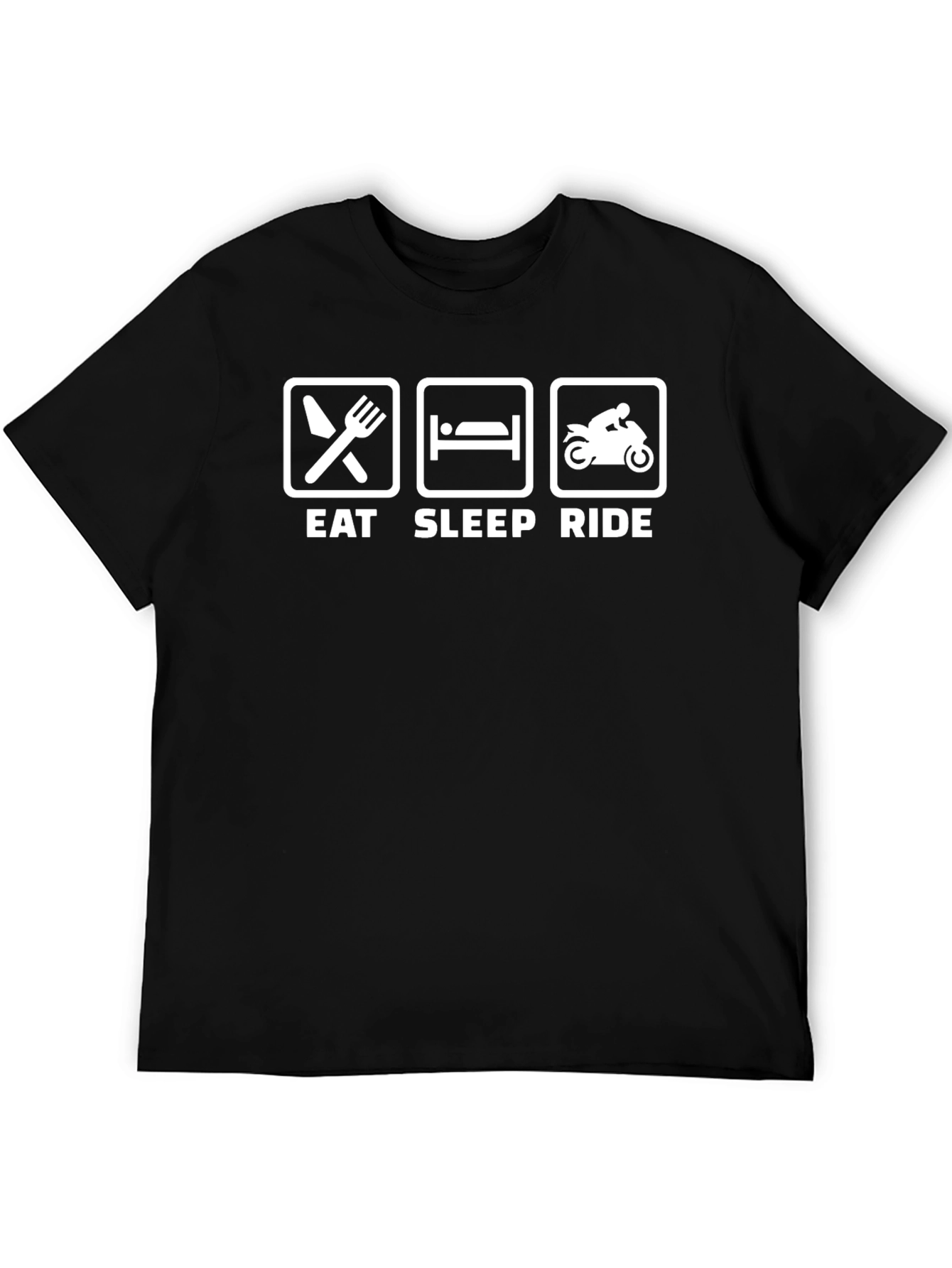 Eat Sleep Ride Graphic Tee - Biker T-Shirt