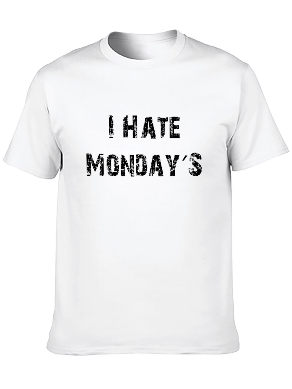 I Hate Mondays T-Shirt - Black Casual Tee