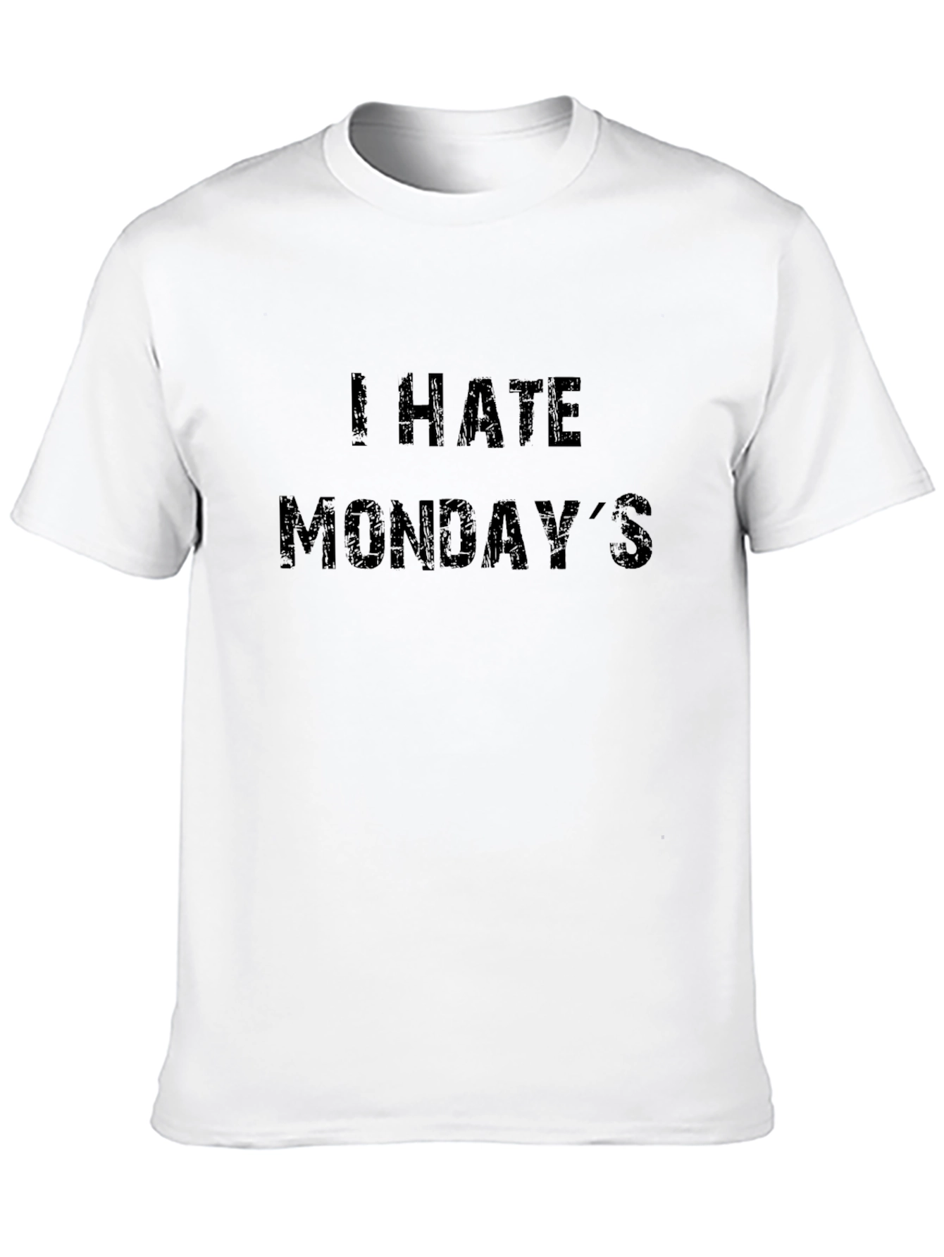 I Hate Mondays T-Shirt - Black Casual Tee