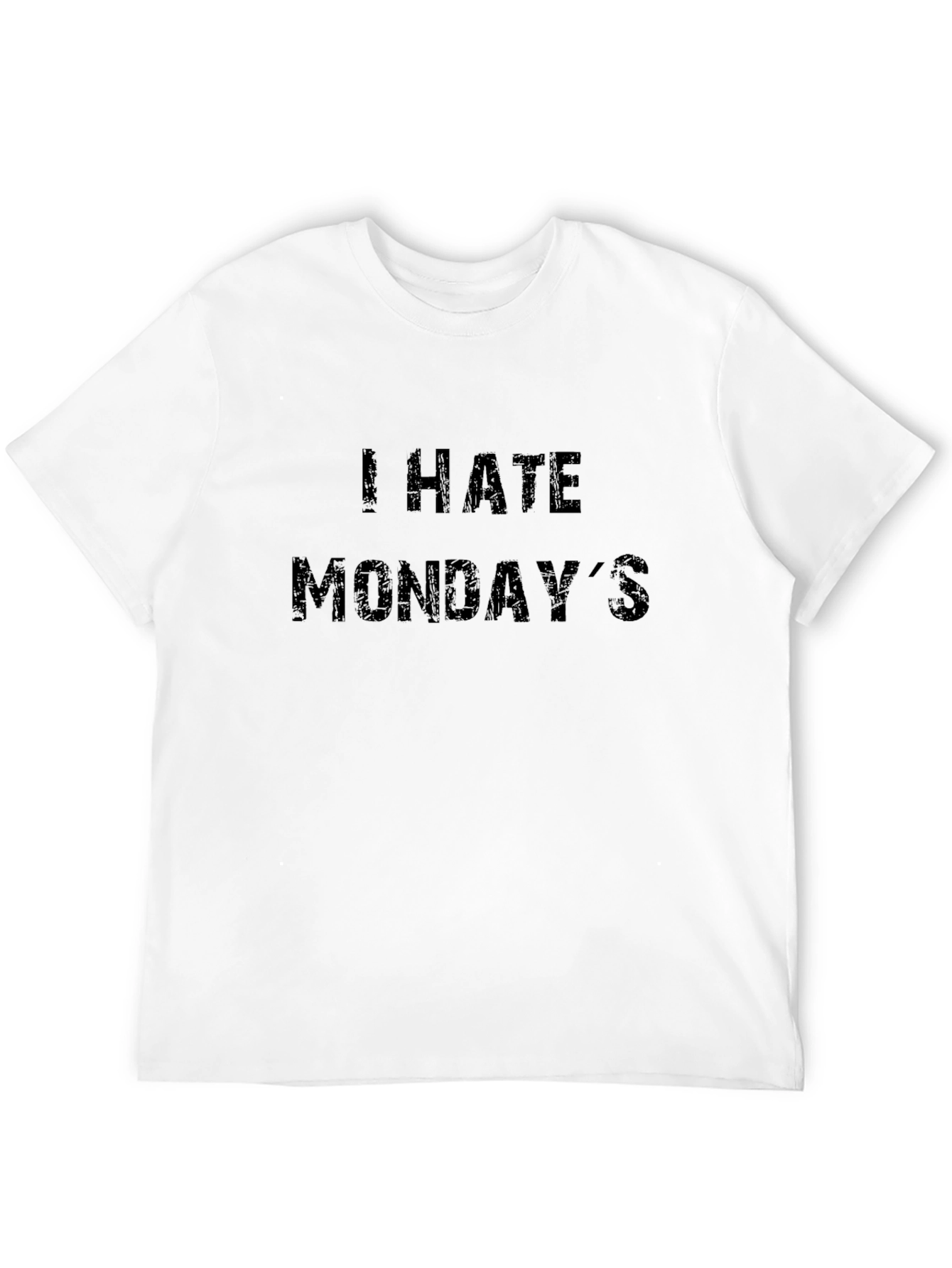I Hate Mondays T-Shirt - Black Casual Tee