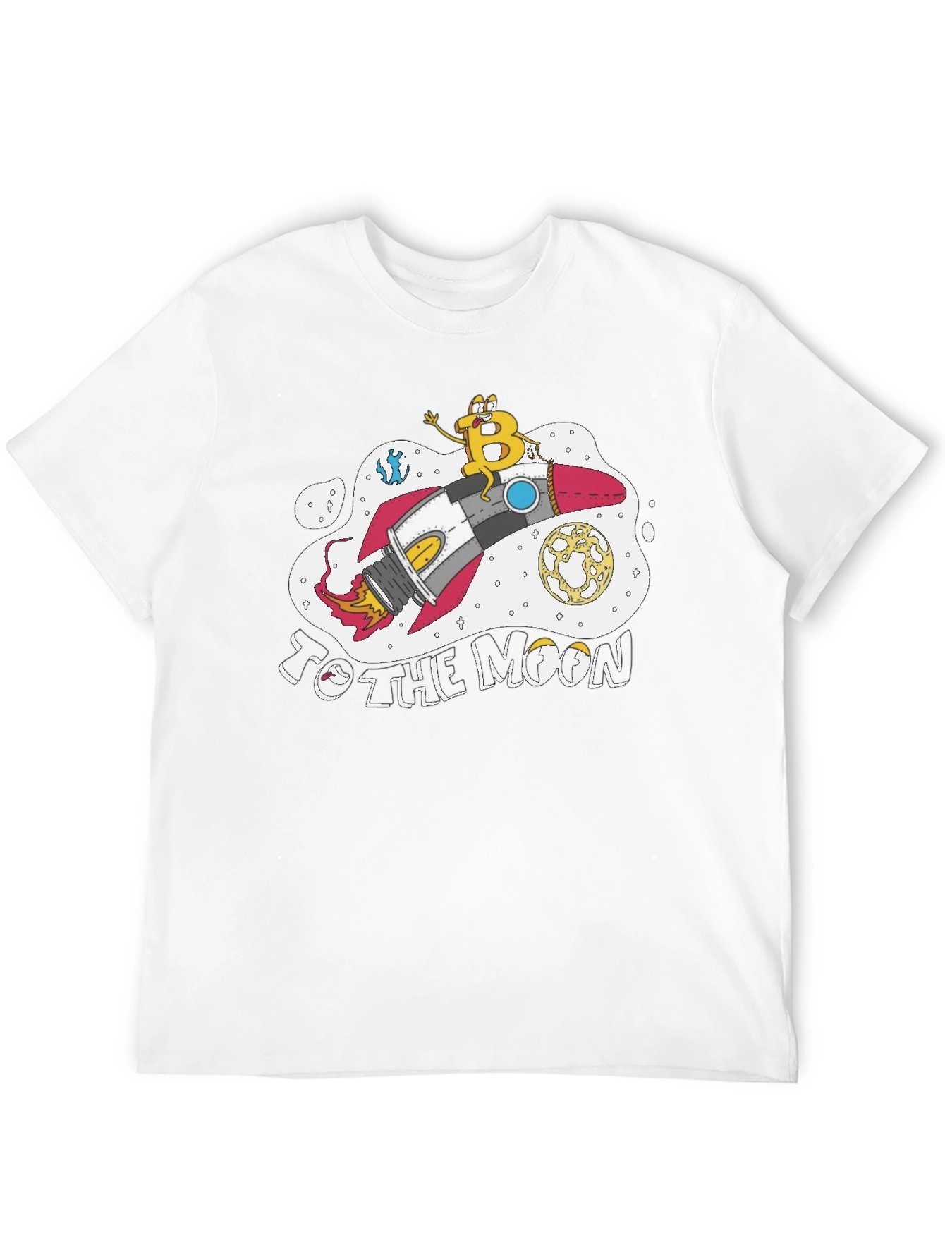 Bitcoin Rocket T-Shirt - To The Moon Crypto Tee