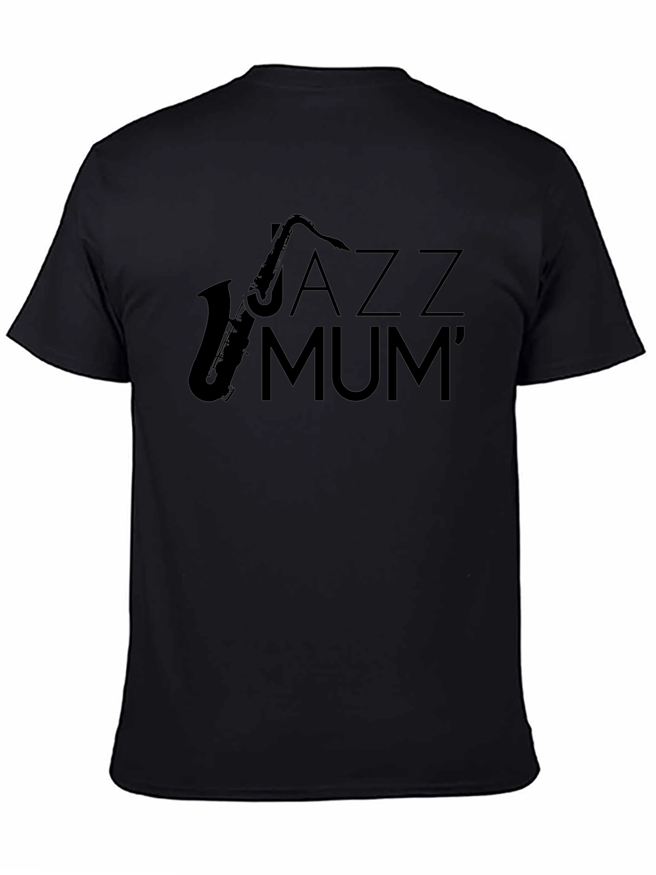 Jazz Mum Black T-Shirt - Stylish Music Lover Apparel