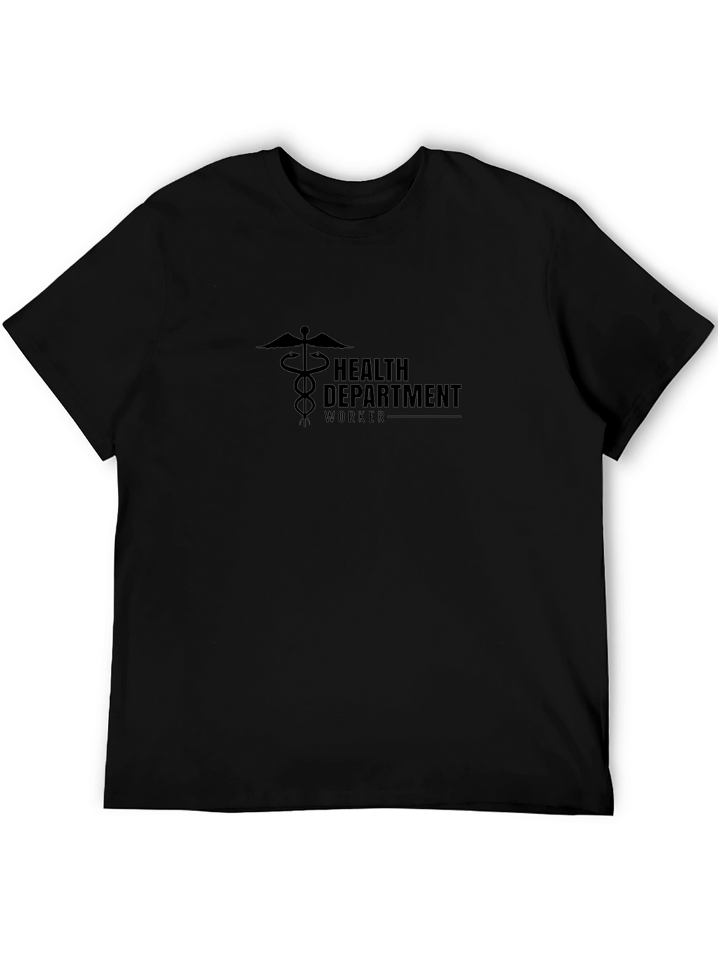 Health Department Worker Black T-Shirt