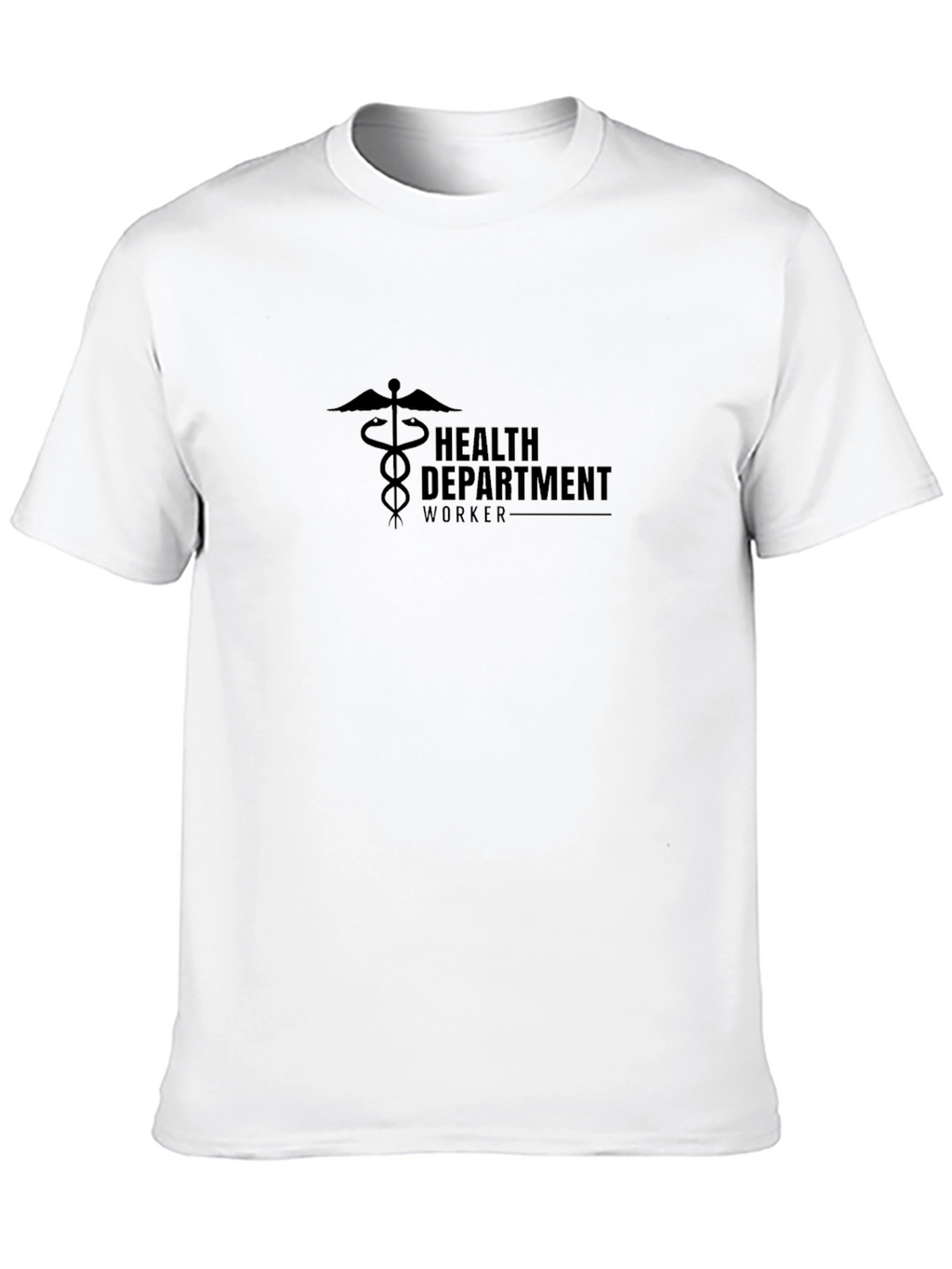 Health Department Worker Black T-Shirt