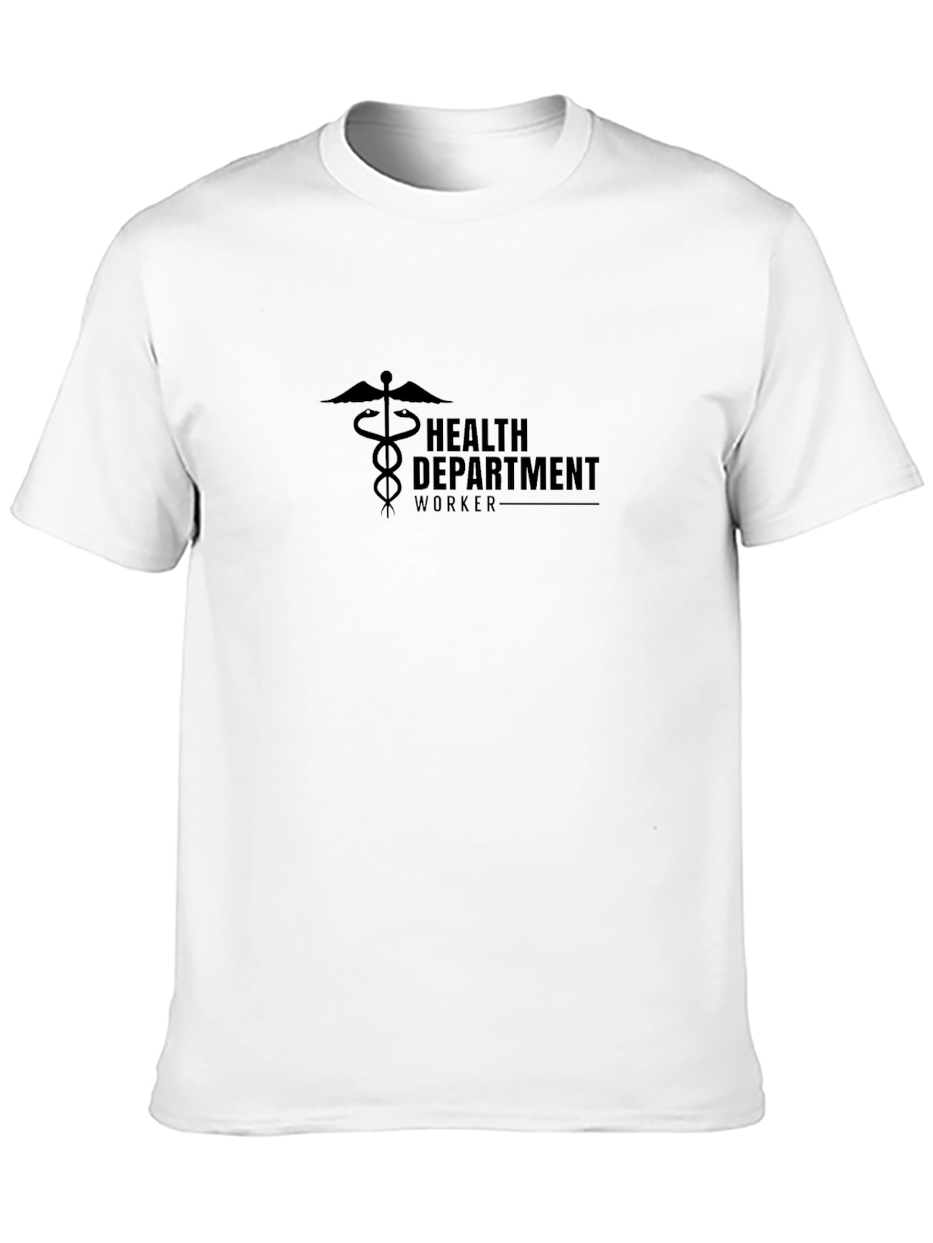 Health Department Worker Black T-Shirt