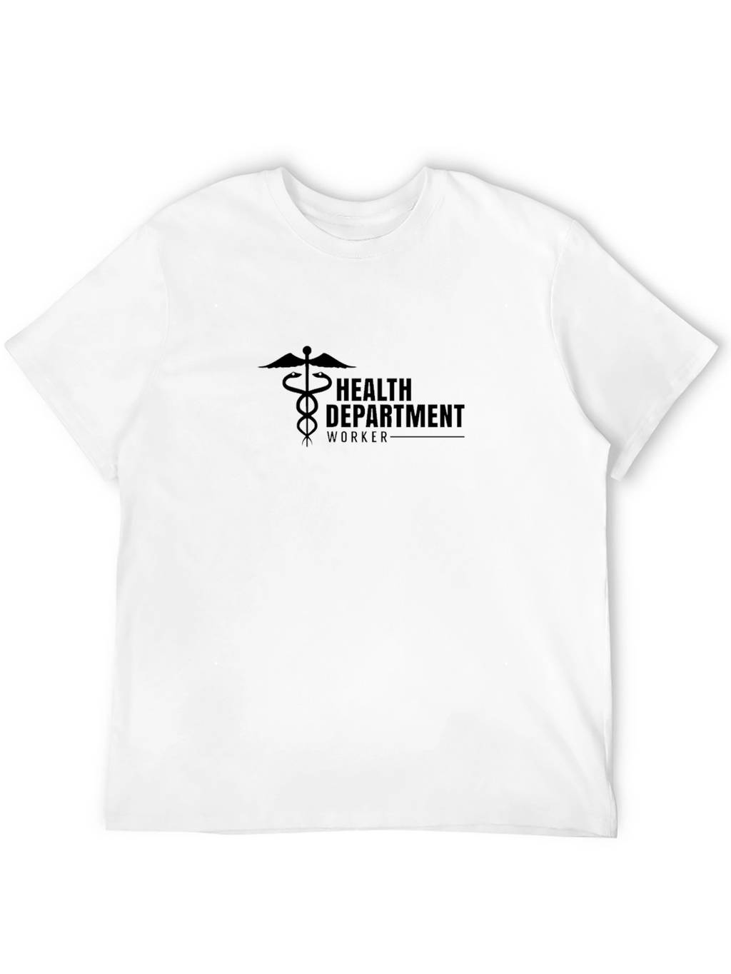 Health Department Worker Black T-Shirt