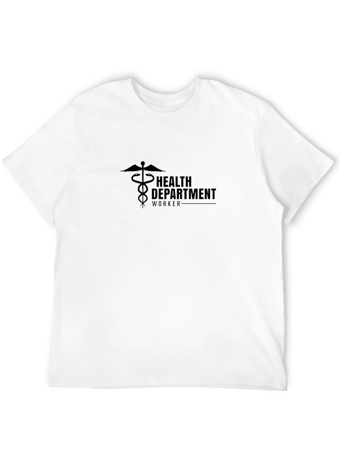 Health Department Worker Black T-Shirt