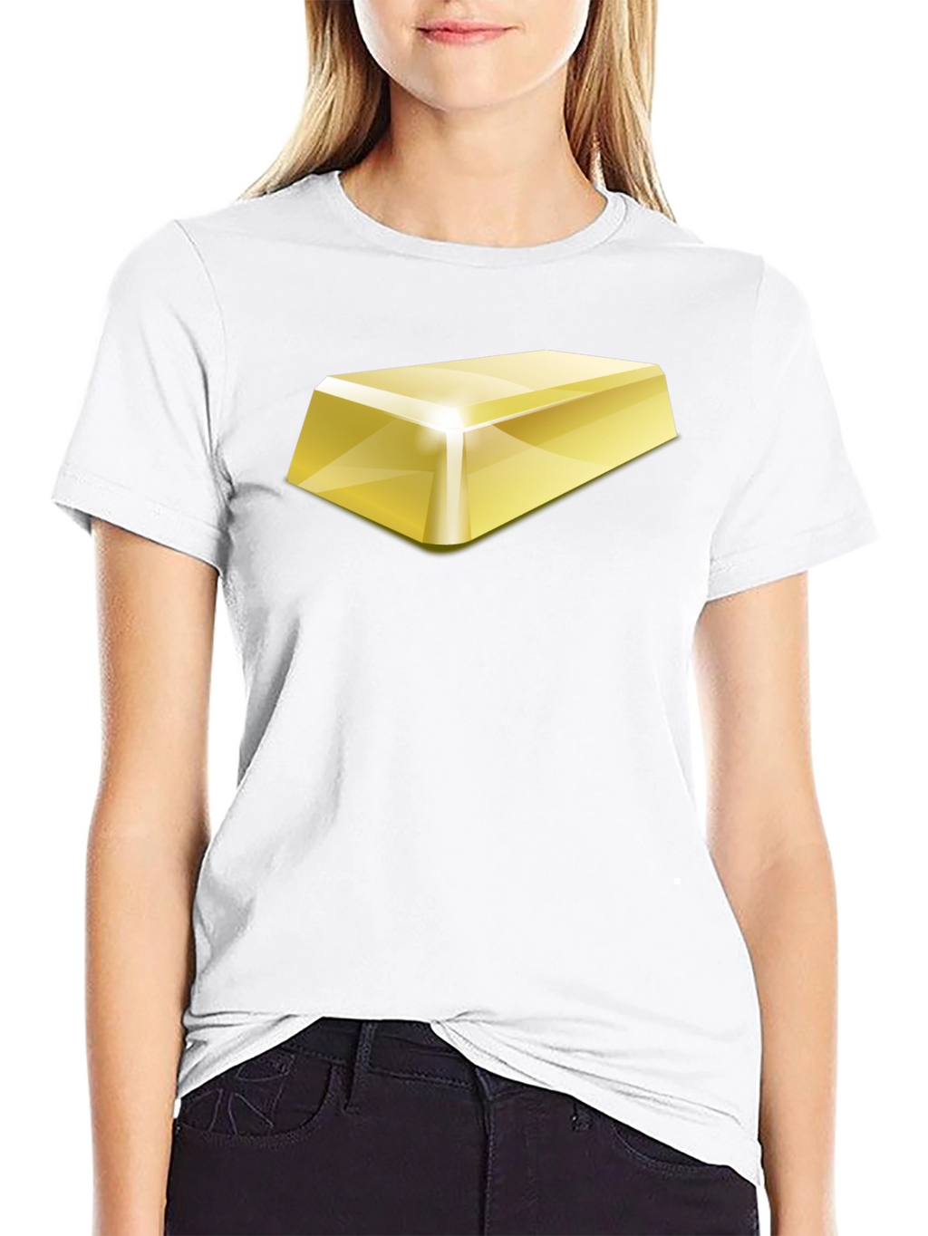 Gold Bar Graphic T-Shirt - Bold & Stylish