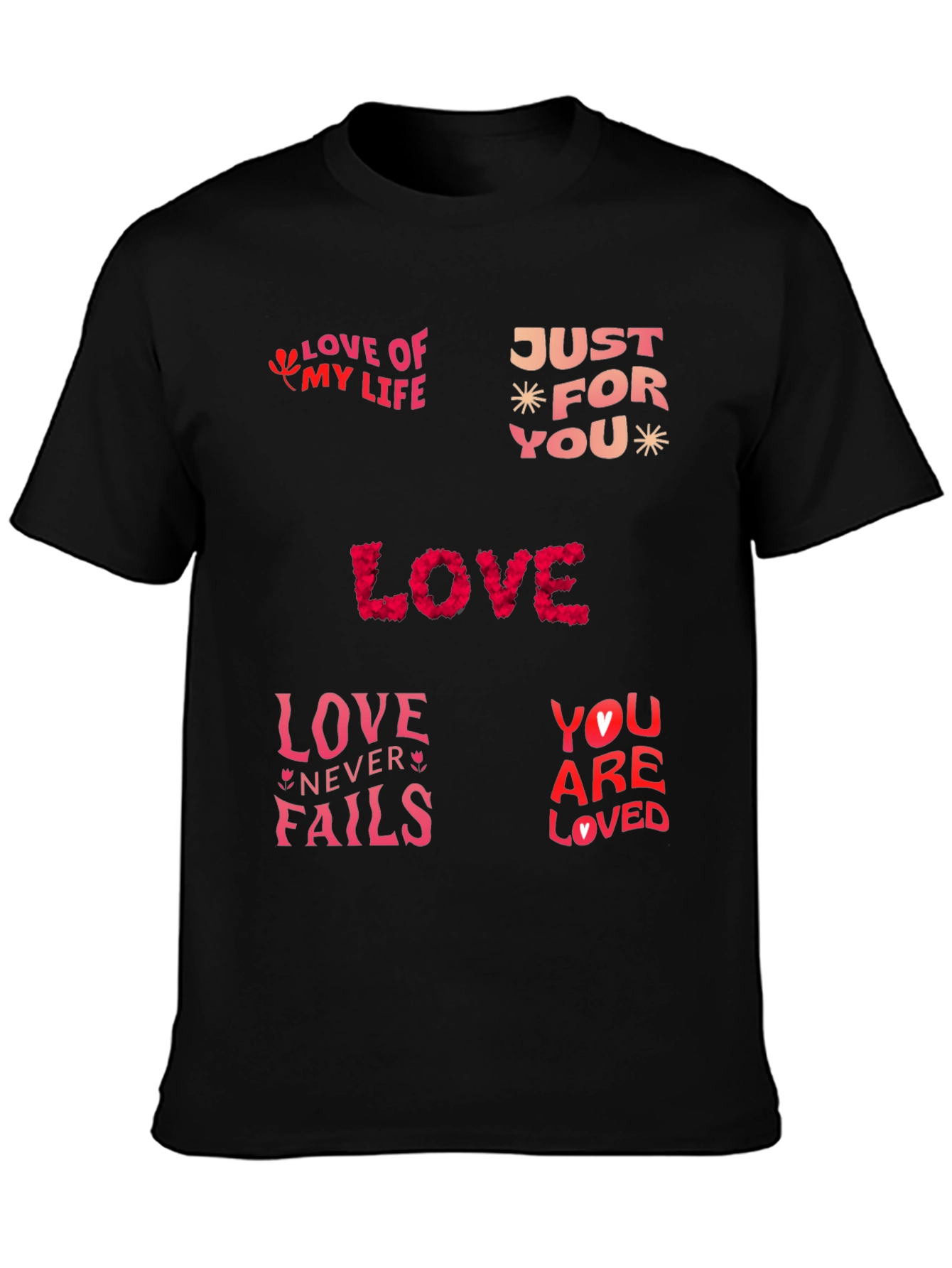 Love Themed Graphic Print T-Shirt