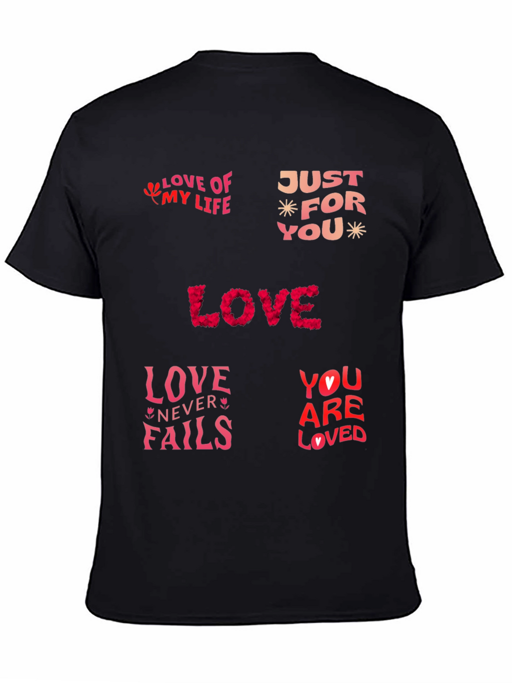 Love Themed Graphic Print T-Shirt