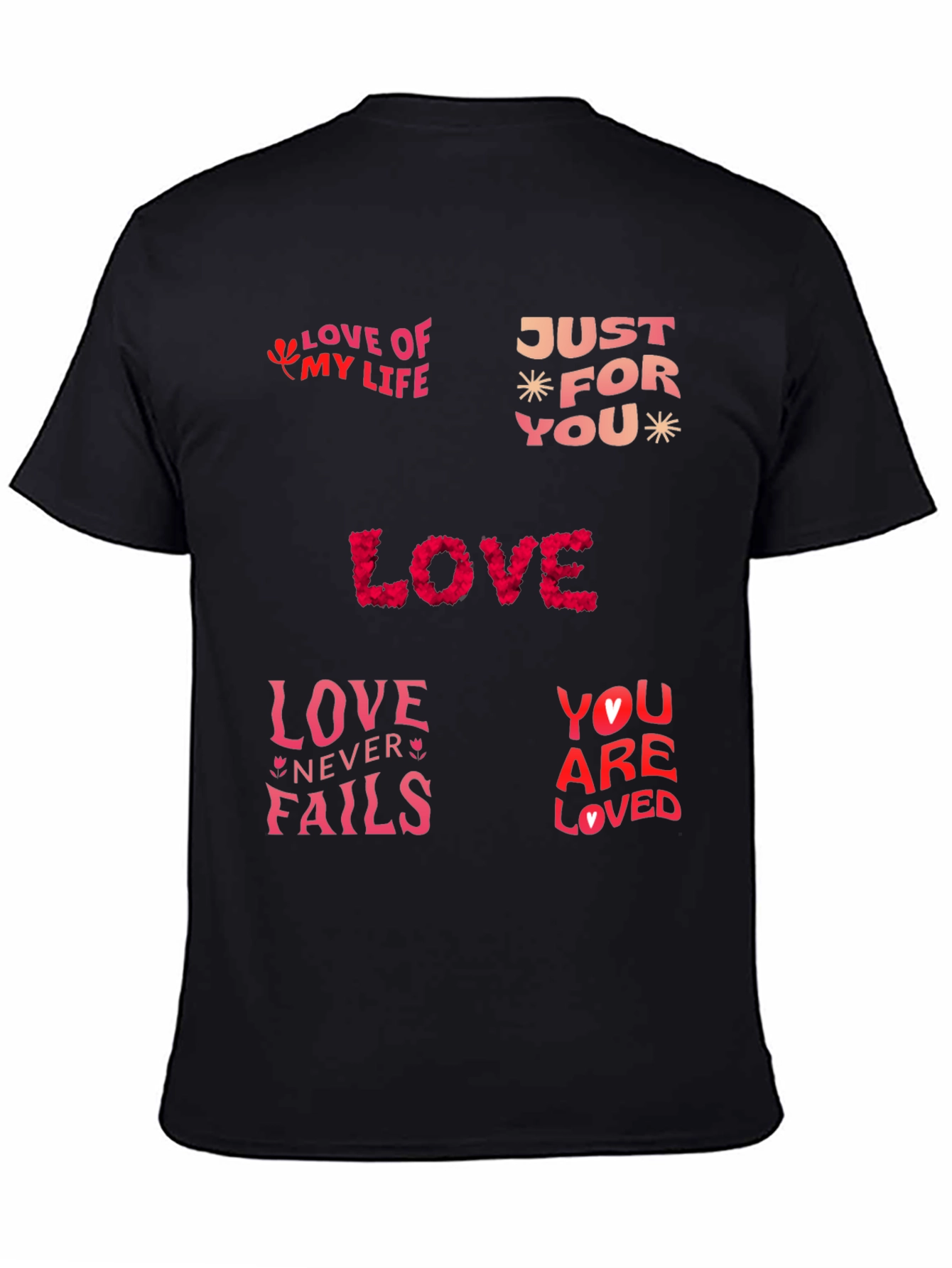 Love Themed Graphic Print T-Shirt