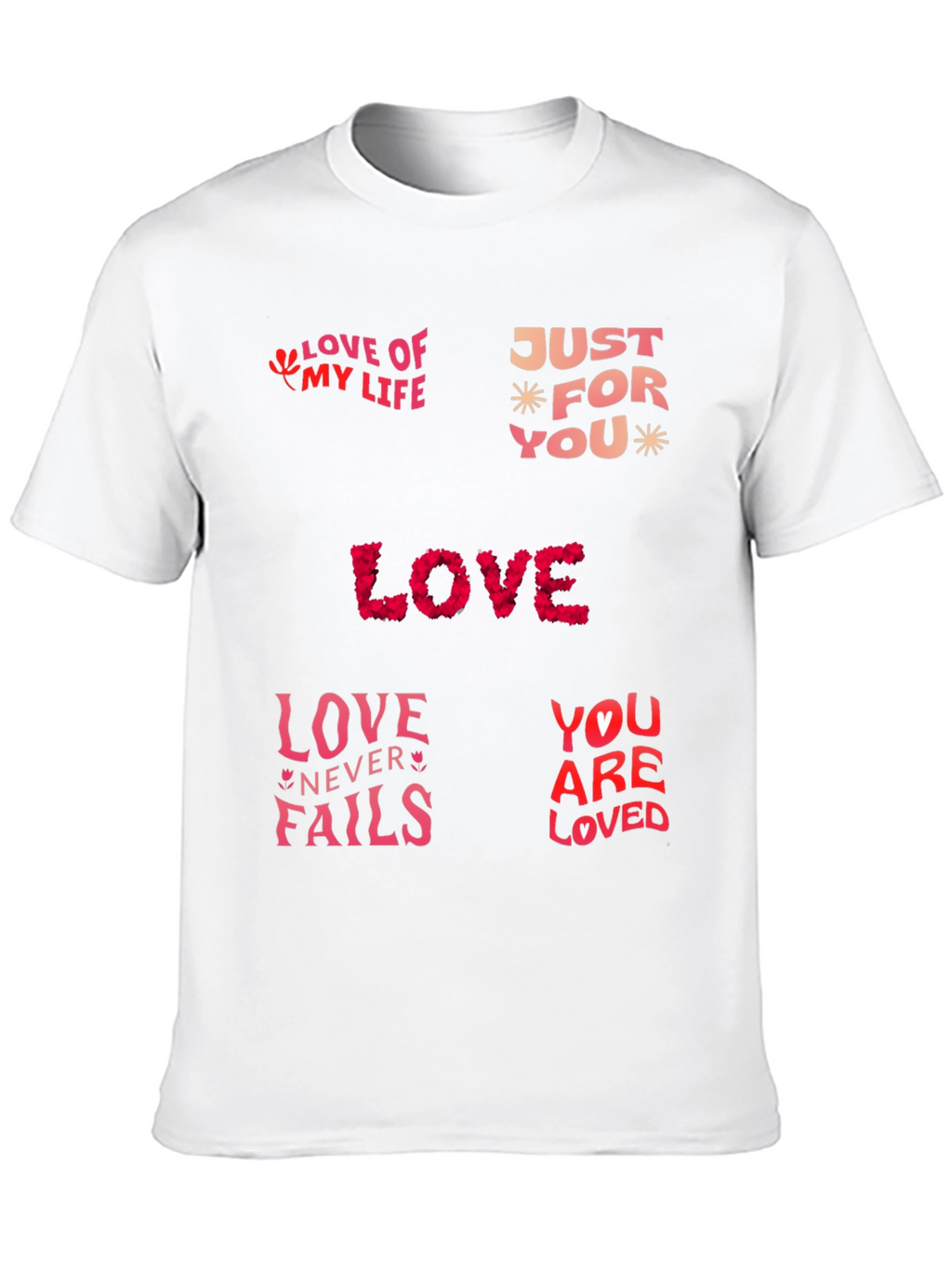 Love Themed Graphic Print T-Shirt