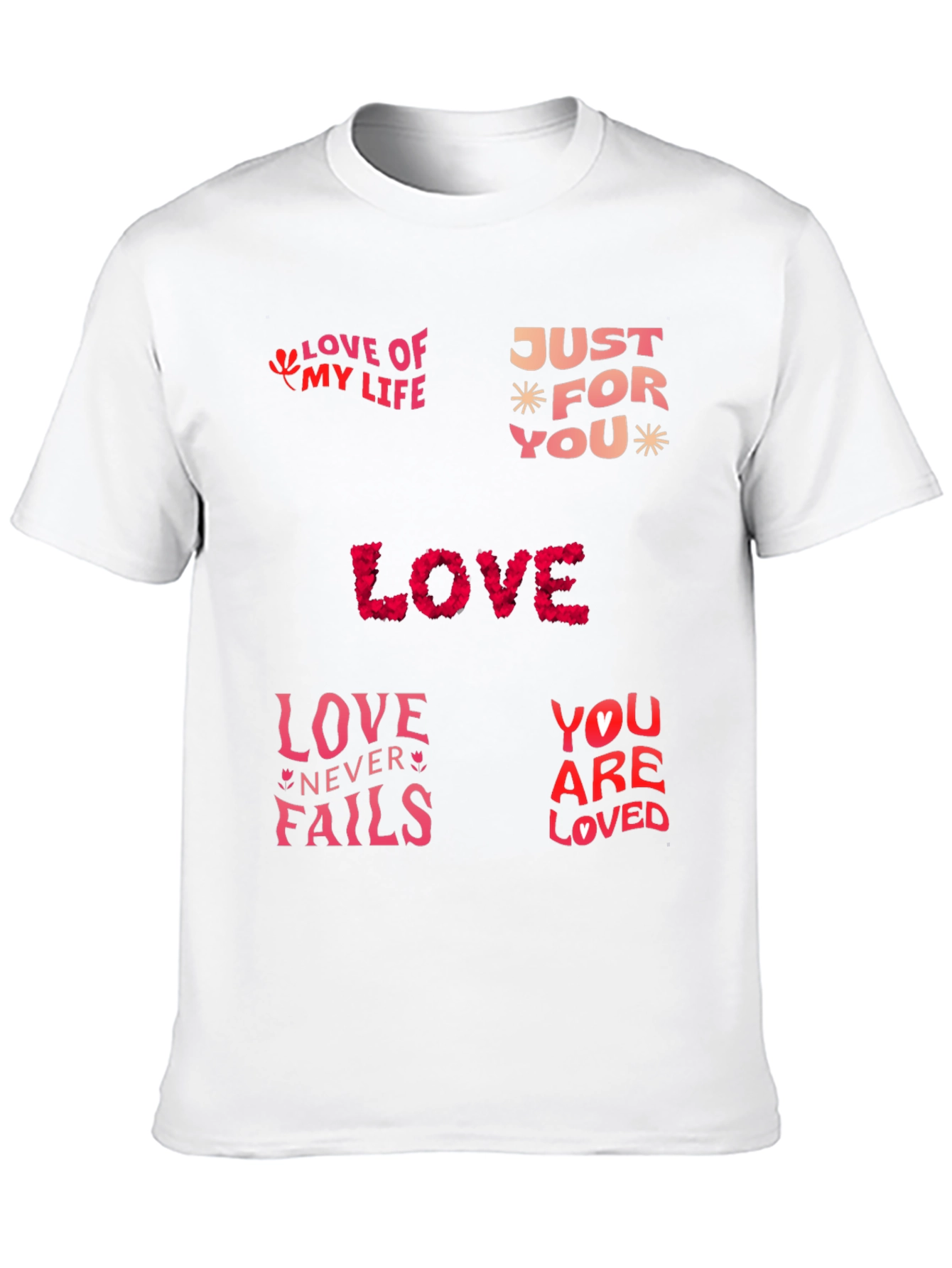 Love Themed Graphic Print T-Shirt