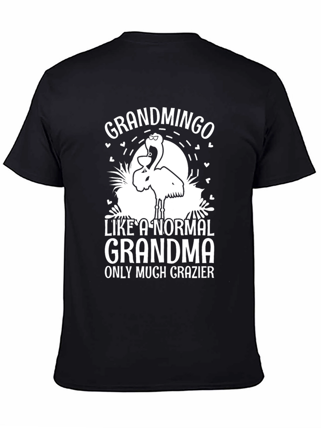 Grandmingo Grandma T-Shirt Funny Flamingo Graphic Tee