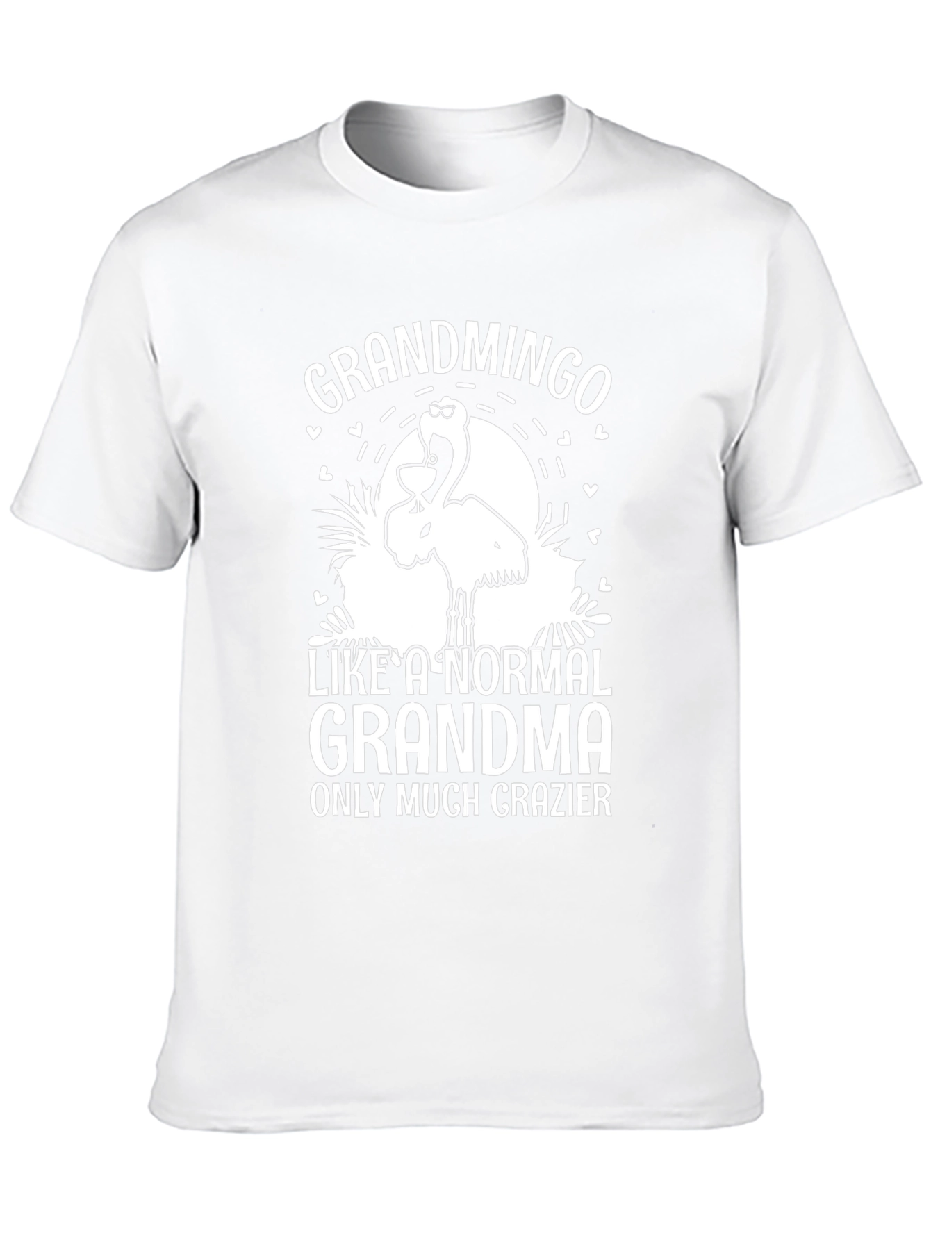 Grandmingo Grandma T-Shirt Funny Flamingo Graphic Tee