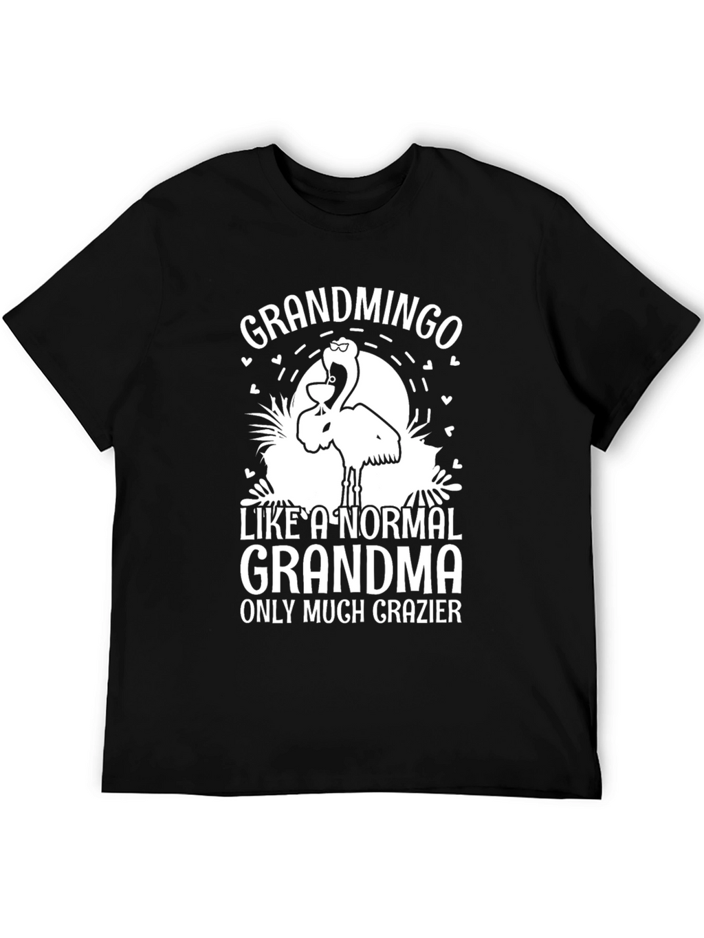 Grandmingo Grandma T-Shirt Funny Flamingo Graphic Tee