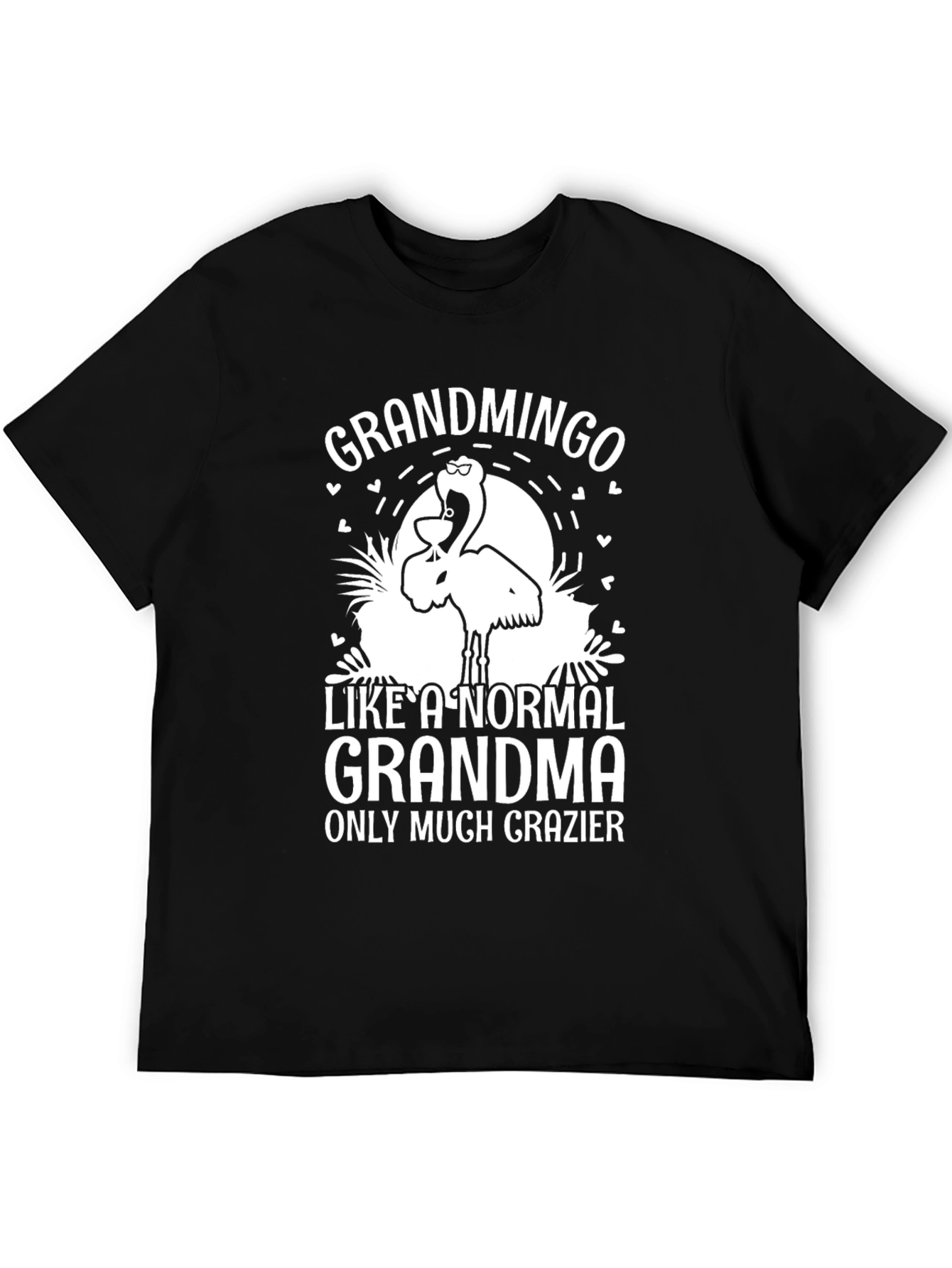 Grandmingo Grandma T-Shirt Funny Flamingo Graphic Tee