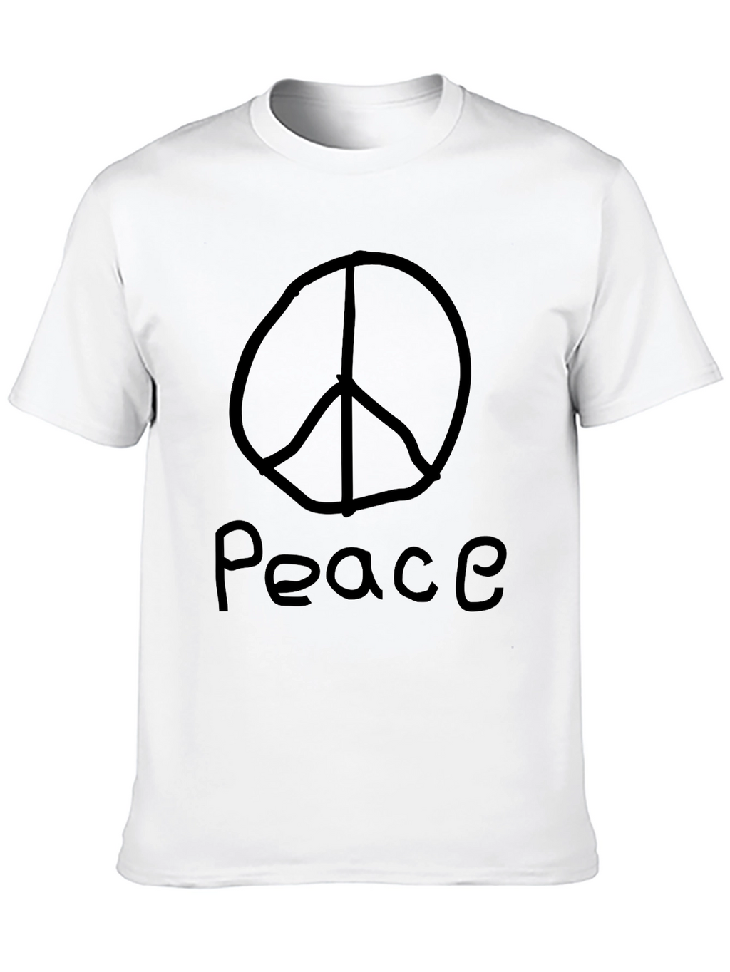 Peace Symbol T-Shirt - Black
