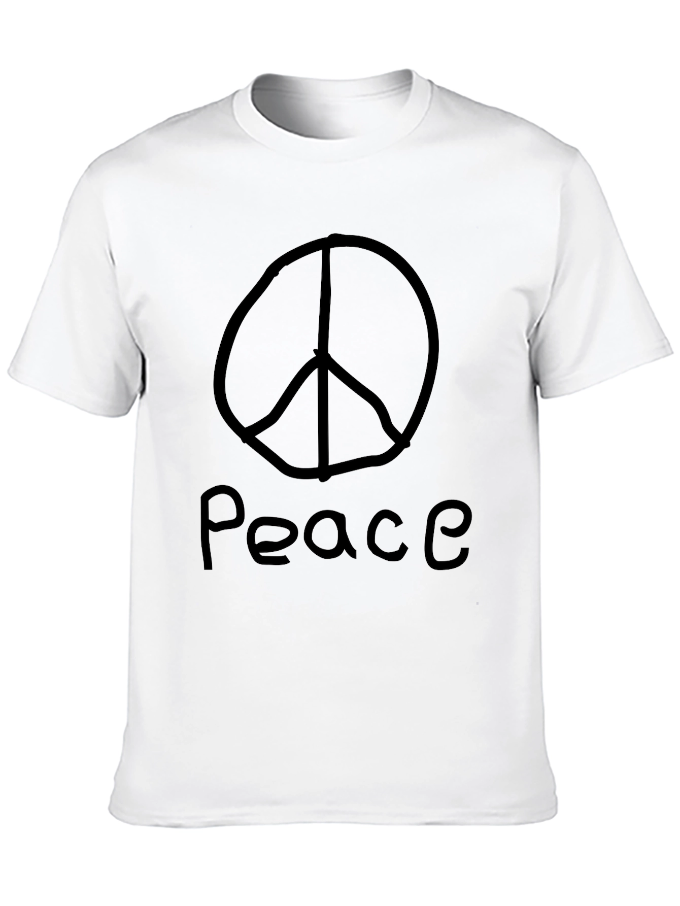 Peace Symbol T-Shirt - Black