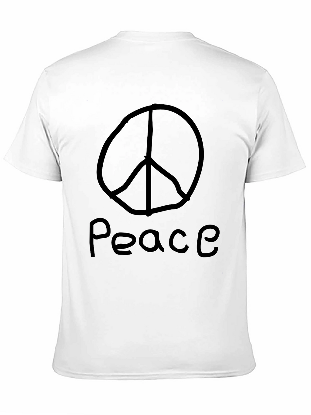 Peace Symbol T-Shirt - Black