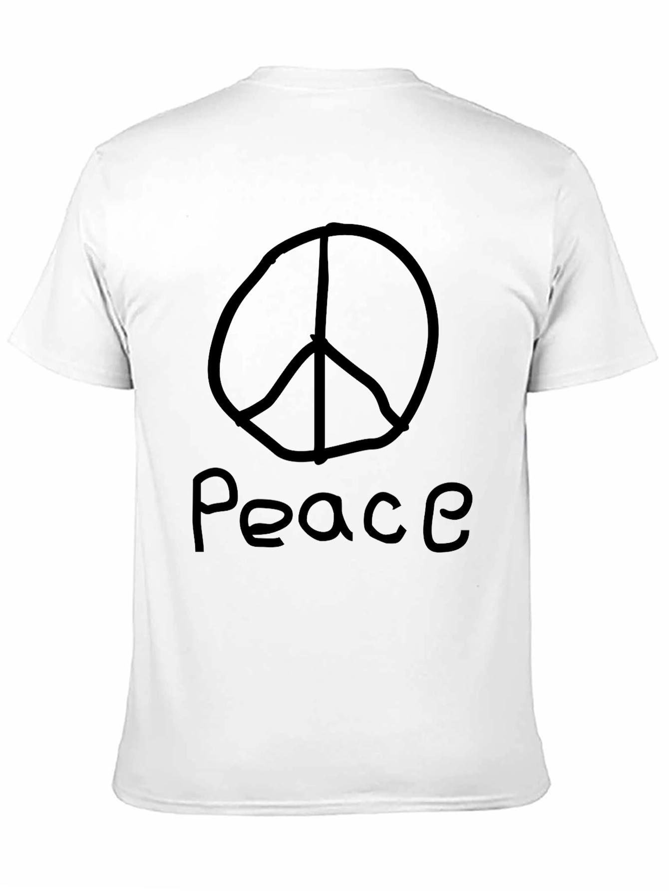 Peace Symbol T-Shirt - Black