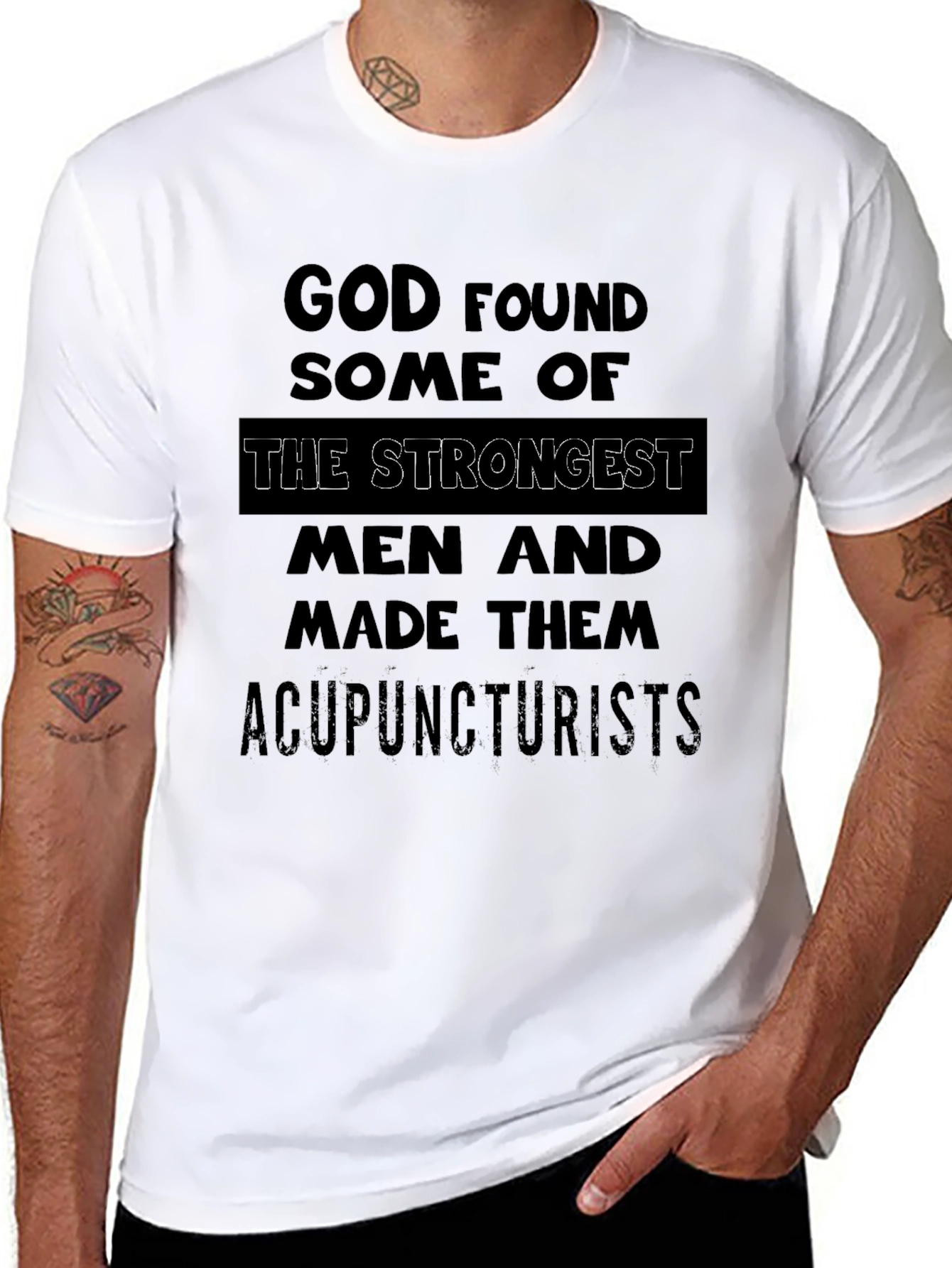 Acupuncturist Strongest Men T-Shirt