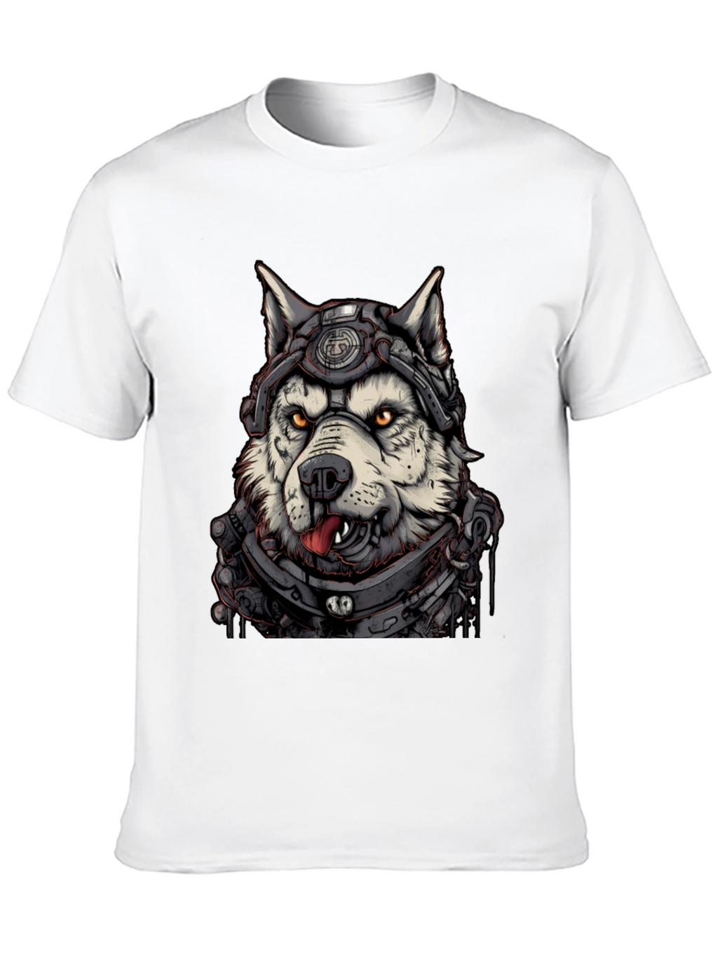 Cyberpunk Husky Graphic Tee