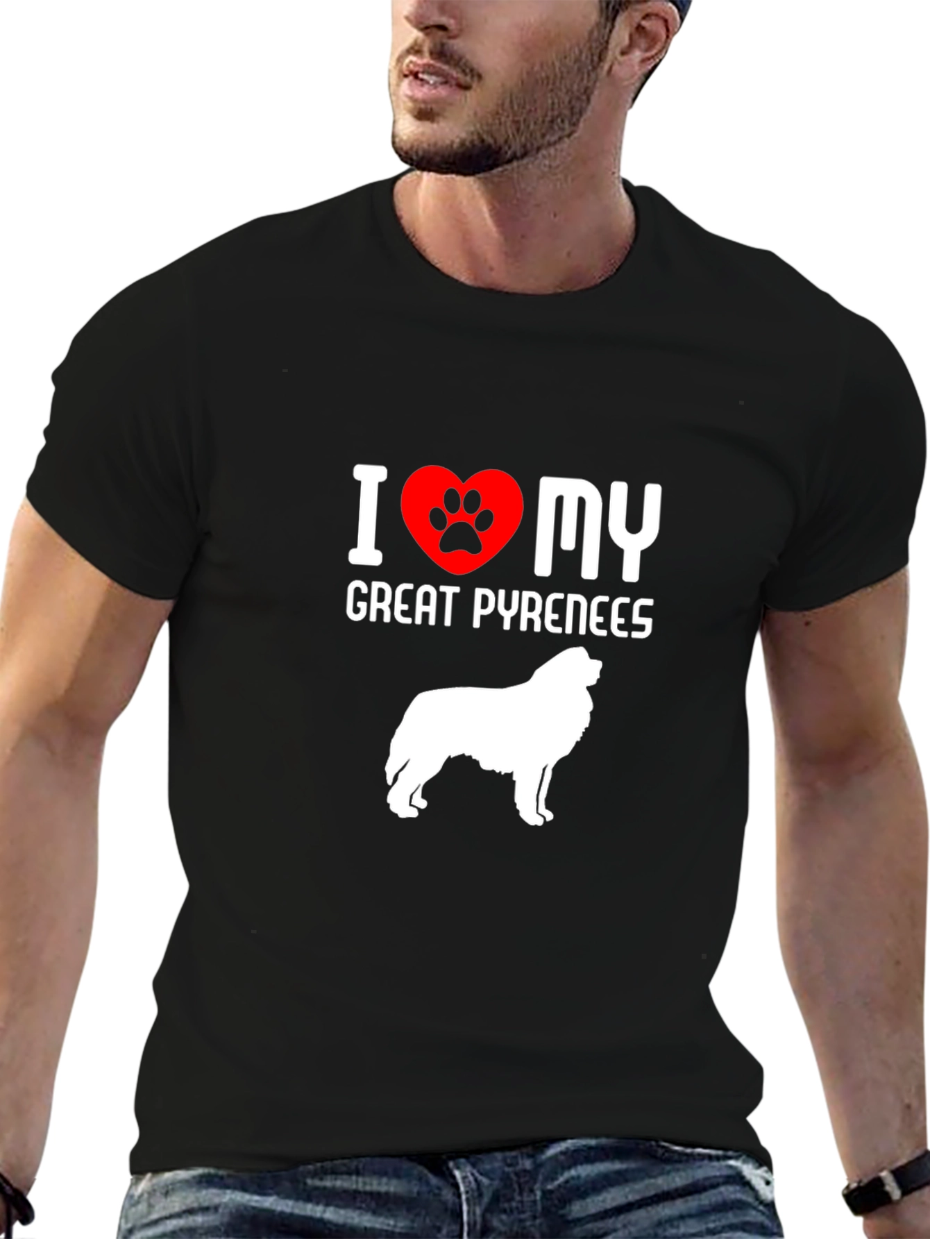 I Love My Great Pyrenees Dog T-Shirt