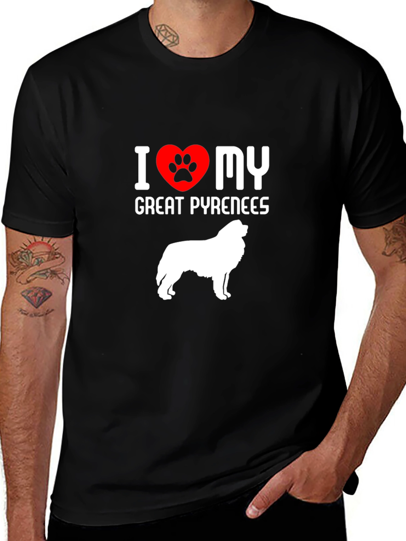I Love My Great Pyrenees Dog T-Shirt