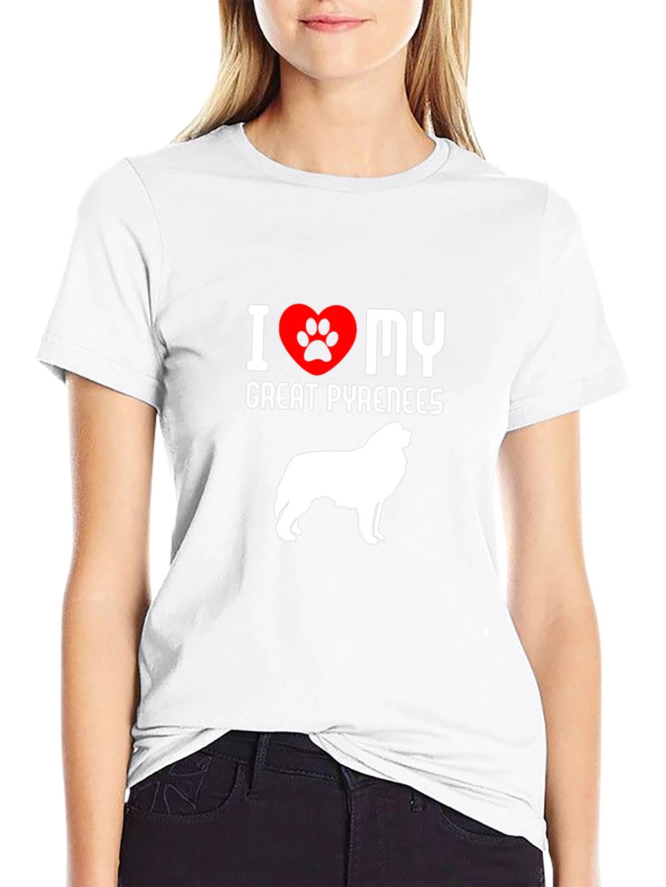 I Love My Great Pyrenees Dog T-Shirt