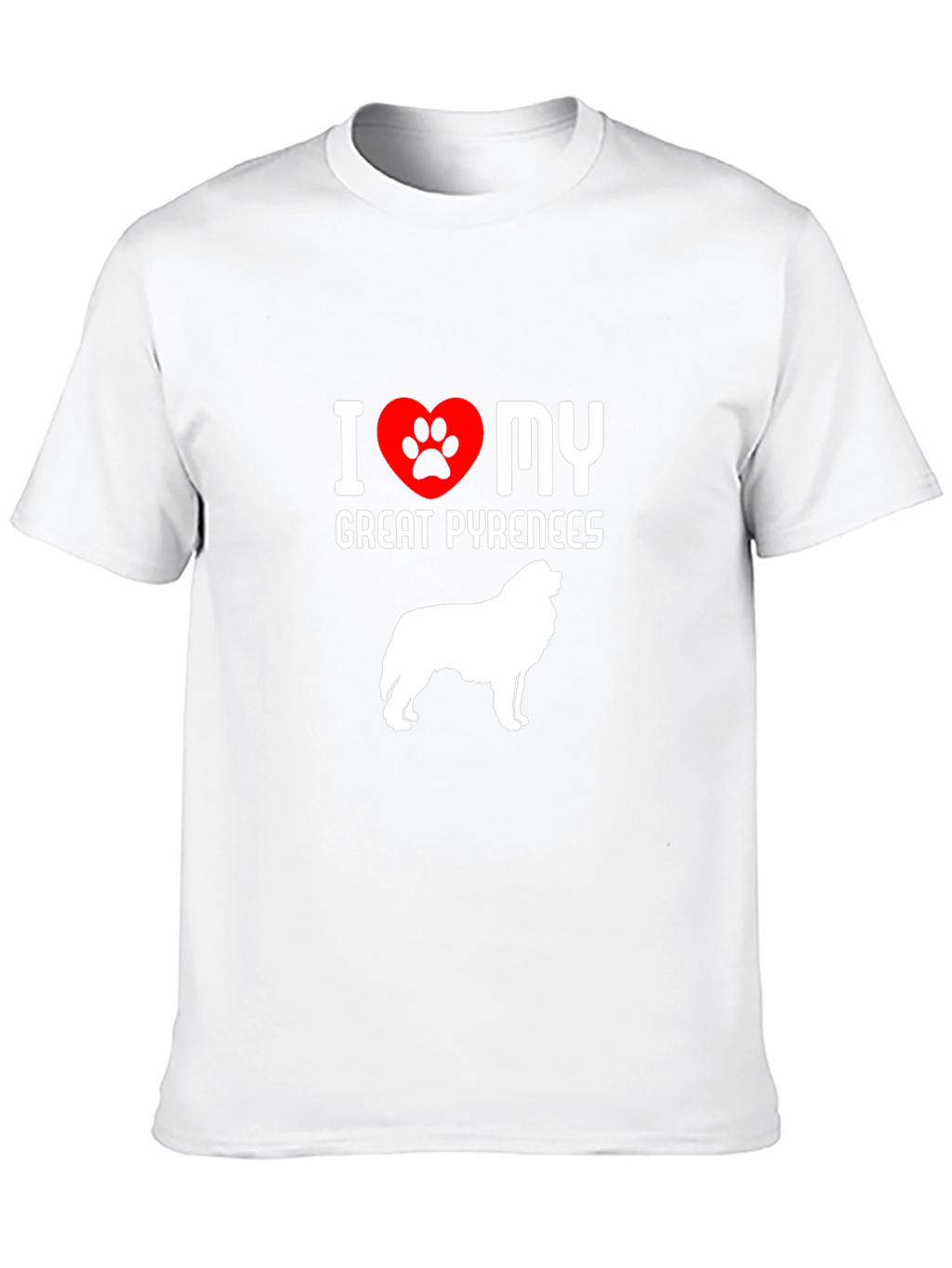 I Love My Great Pyrenees Dog T-Shirt
