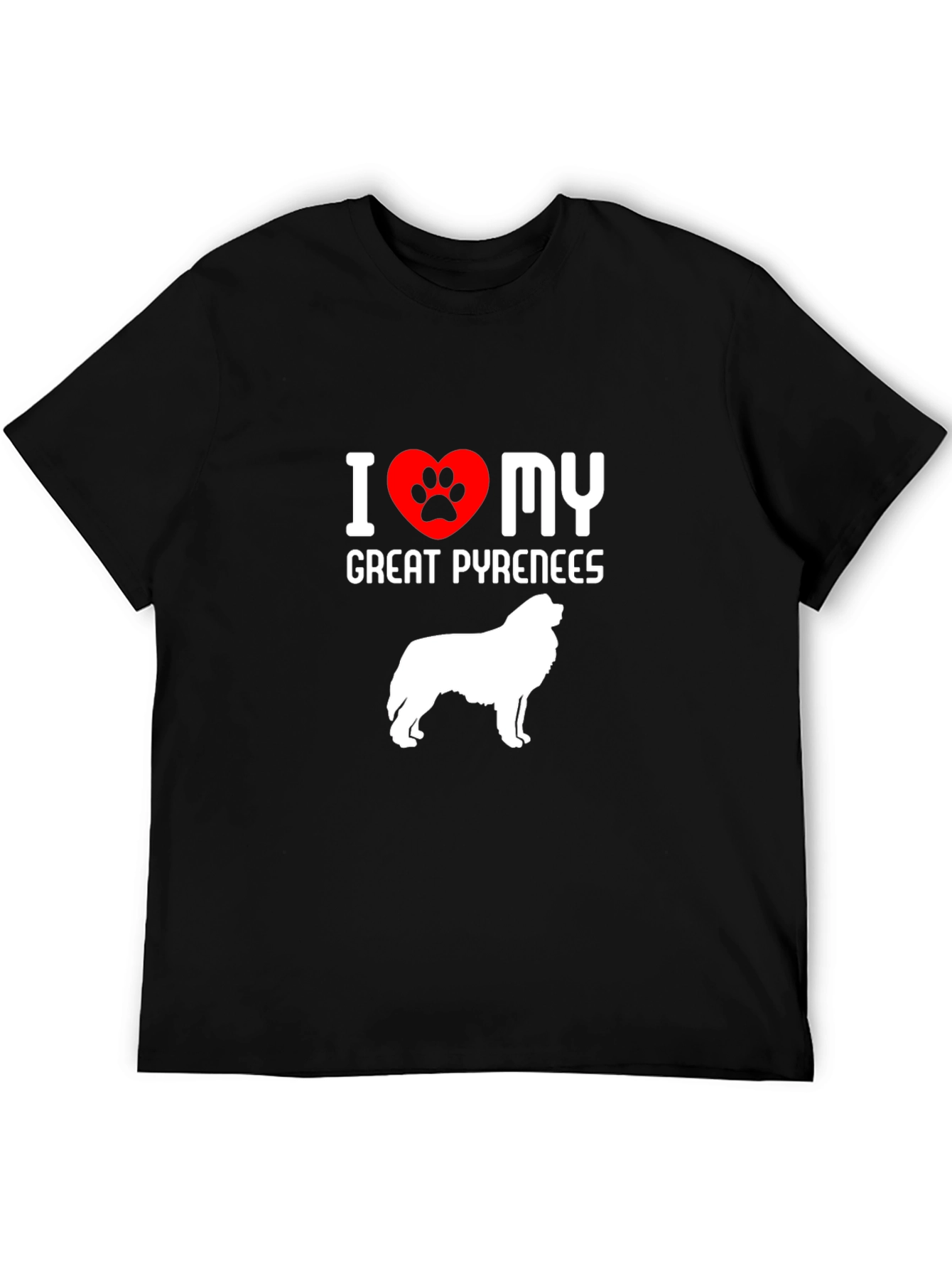 I Love My Great Pyrenees Dog T-Shirt