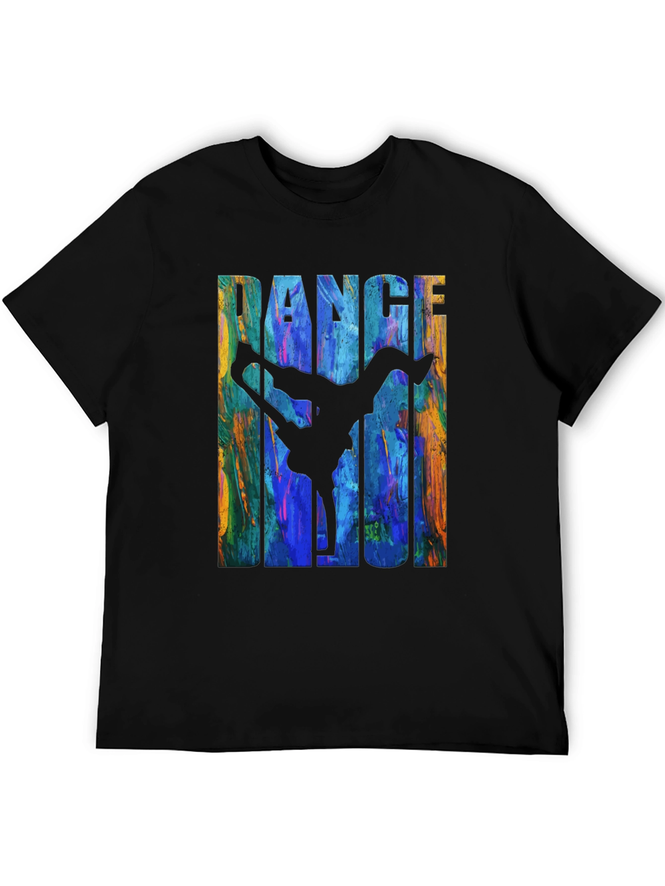 Dance Magic Graphic Tee - Black Cotton T-Shirt