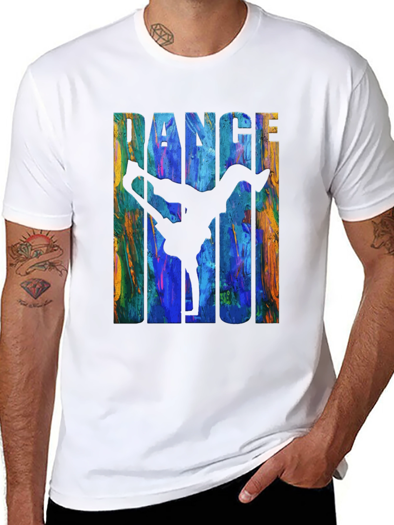 Dance Magic Graphic Tee - Black Cotton T-Shirt