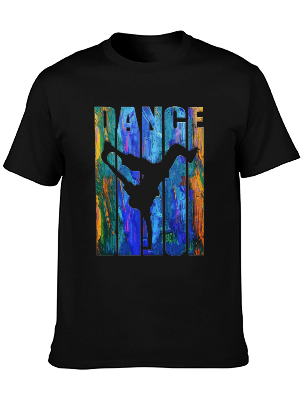 Dance Magic Graphic Tee - Black Cotton T-Shirt