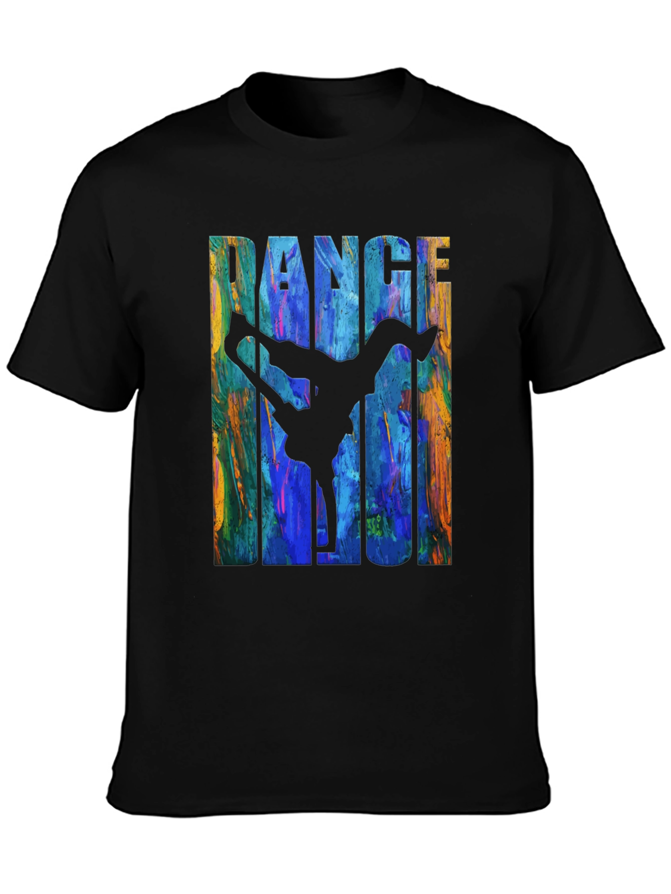 Dance Magic Graphic Tee - Black Cotton T-Shirt