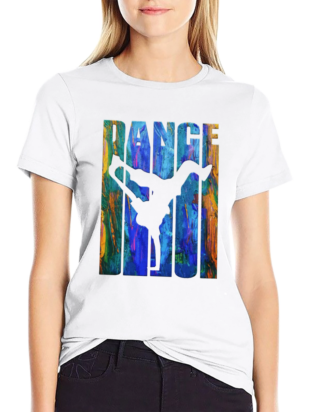 Dance Magic Graphic Tee - Black Cotton T-Shirt