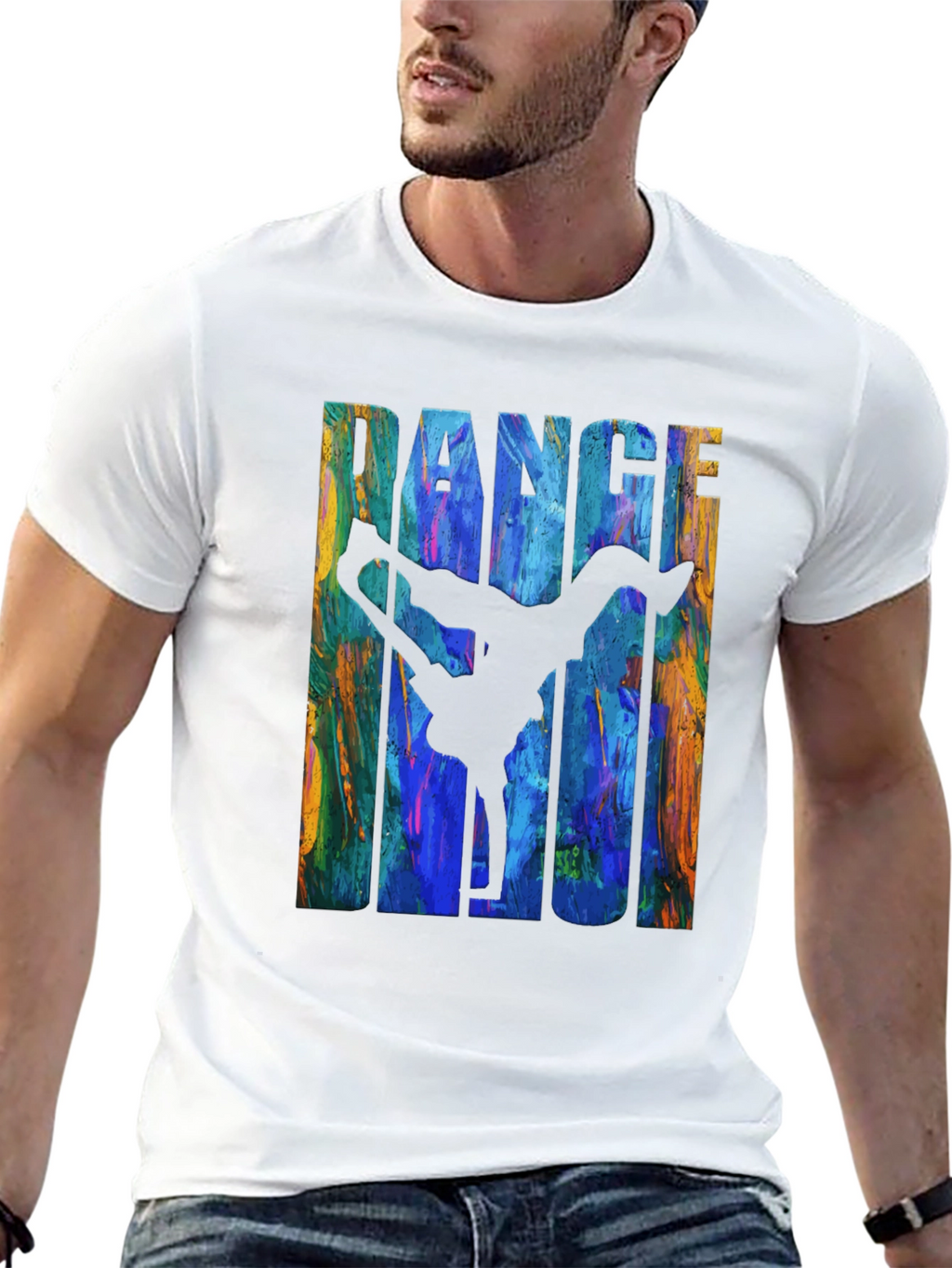 Dance Magic Graphic Tee - Black Cotton T-Shirt