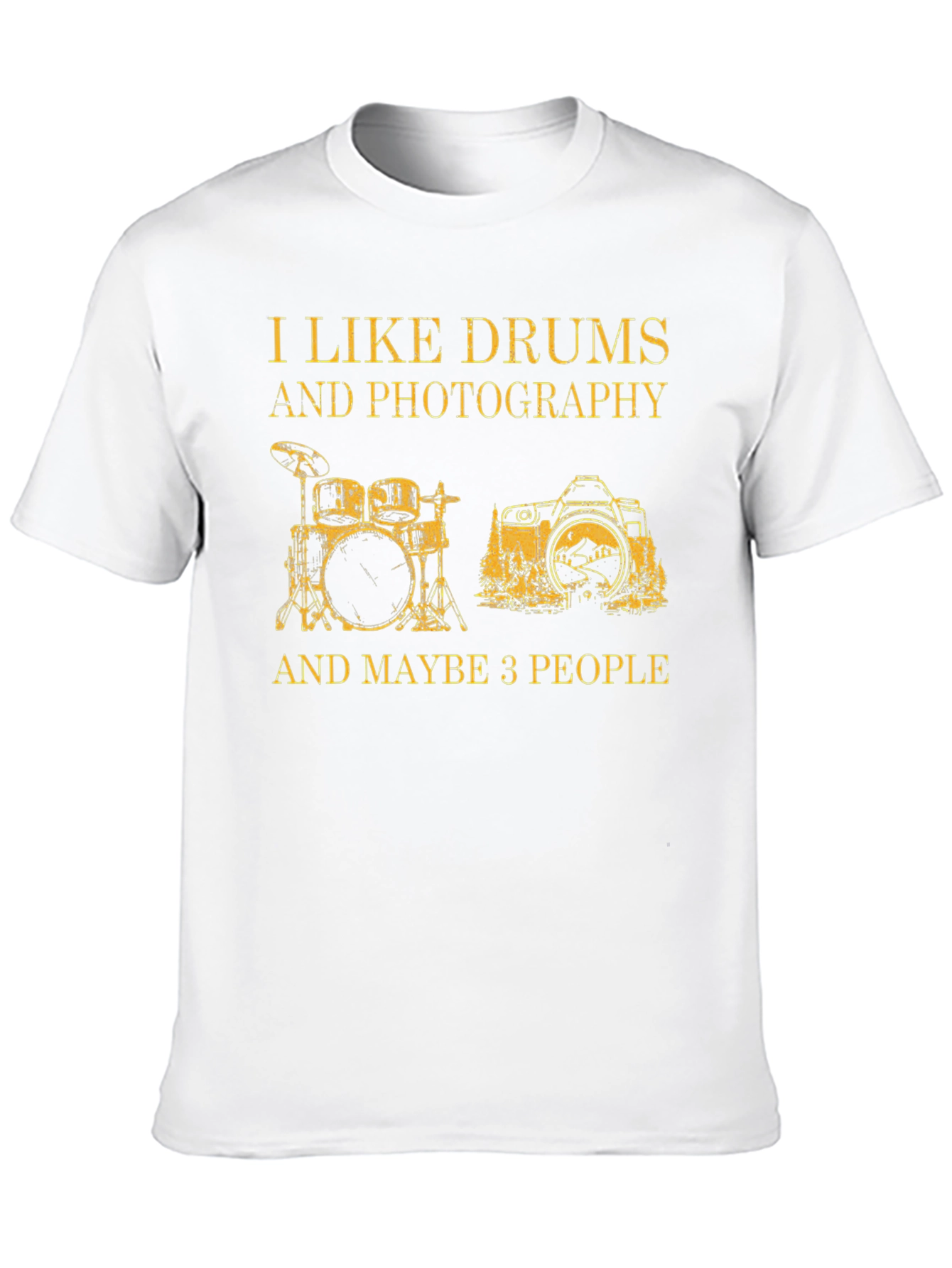 Drums & Photography Graphic T-Shirt