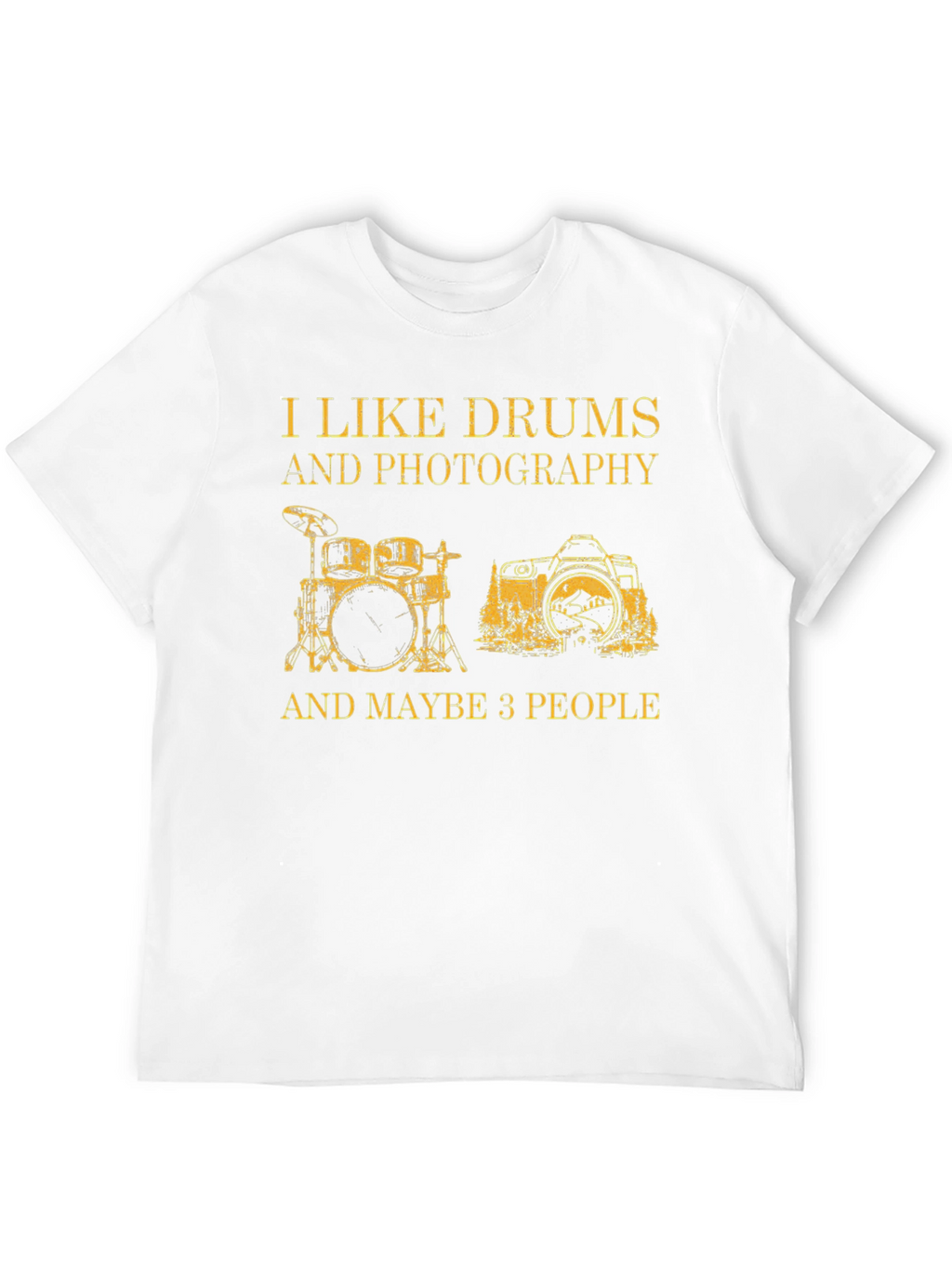 Drums & Photography Graphic T-Shirt