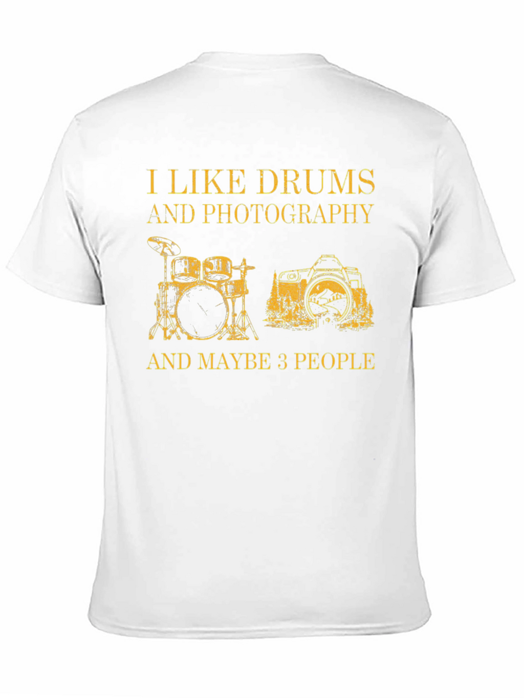 Drums & Photography Graphic T-Shirt