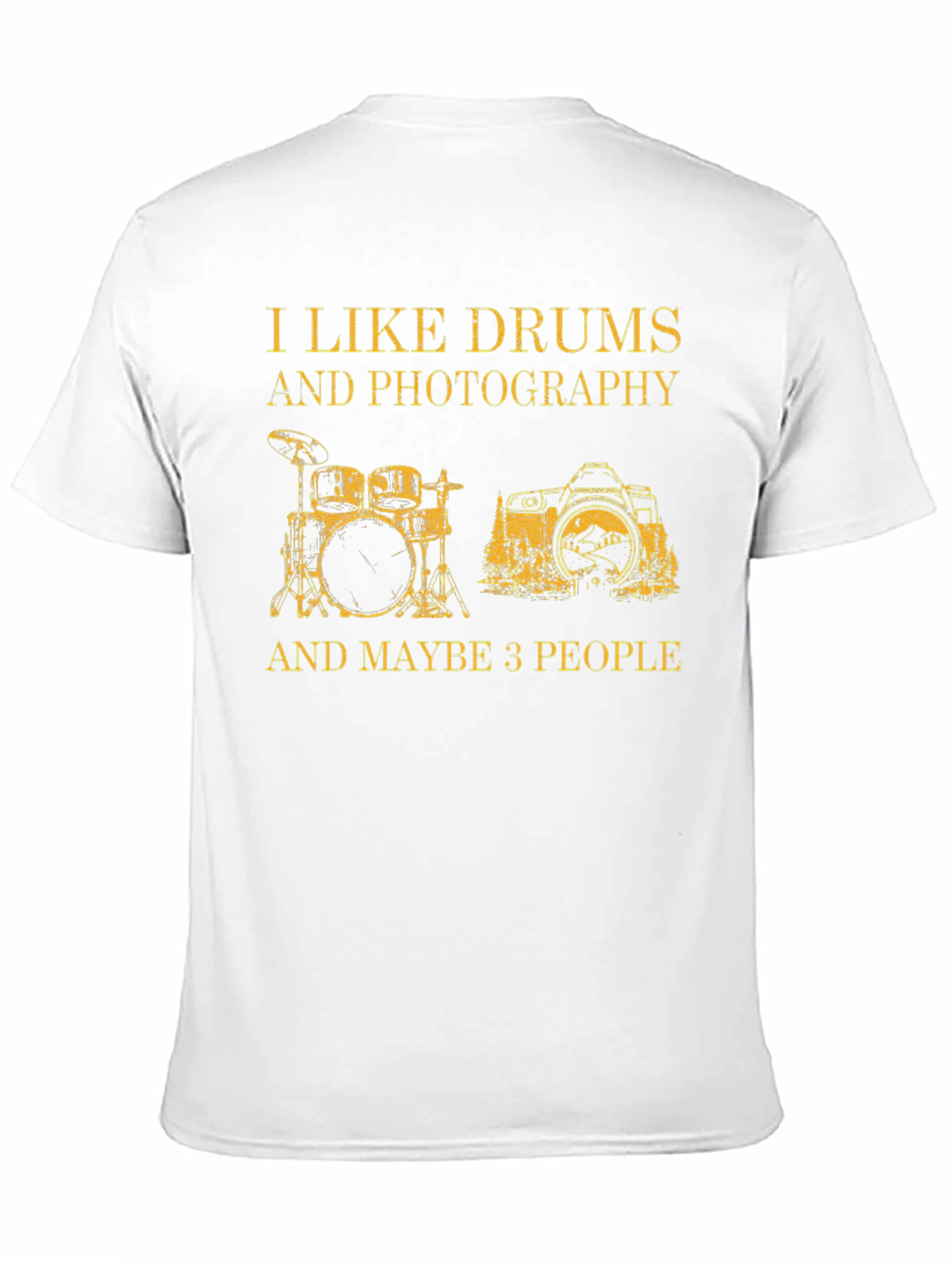 Drums & Photography Graphic T-Shirt