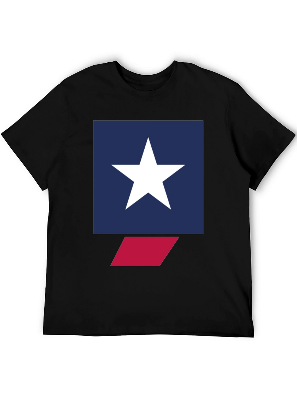 Star Graphic Tee - Mens Black Crew Neck T-Shirt