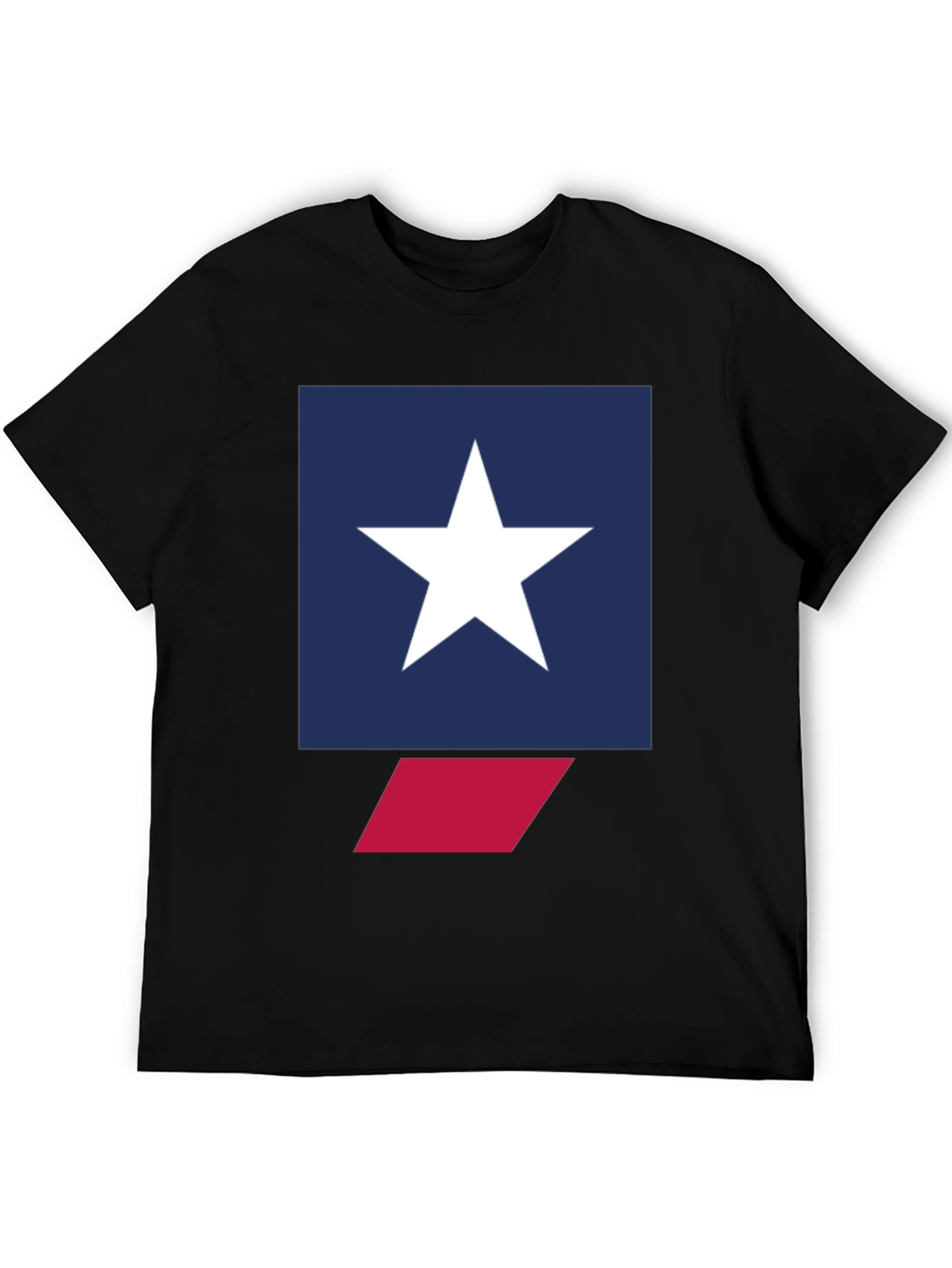 Star Graphic Tee - Mens Black Crew Neck T-Shirt