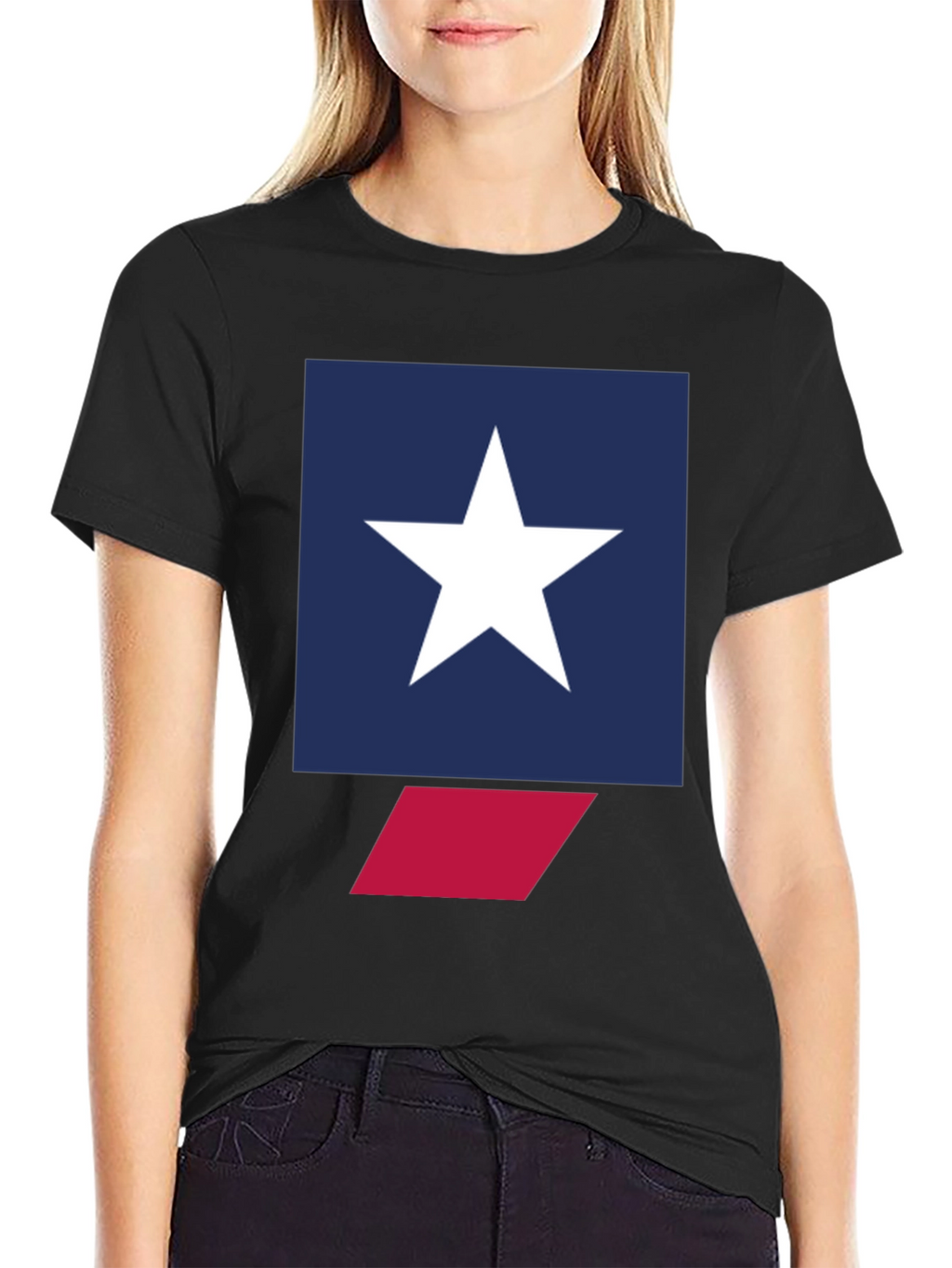 Star Graphic Tee - Mens Black Crew Neck T-Shirt