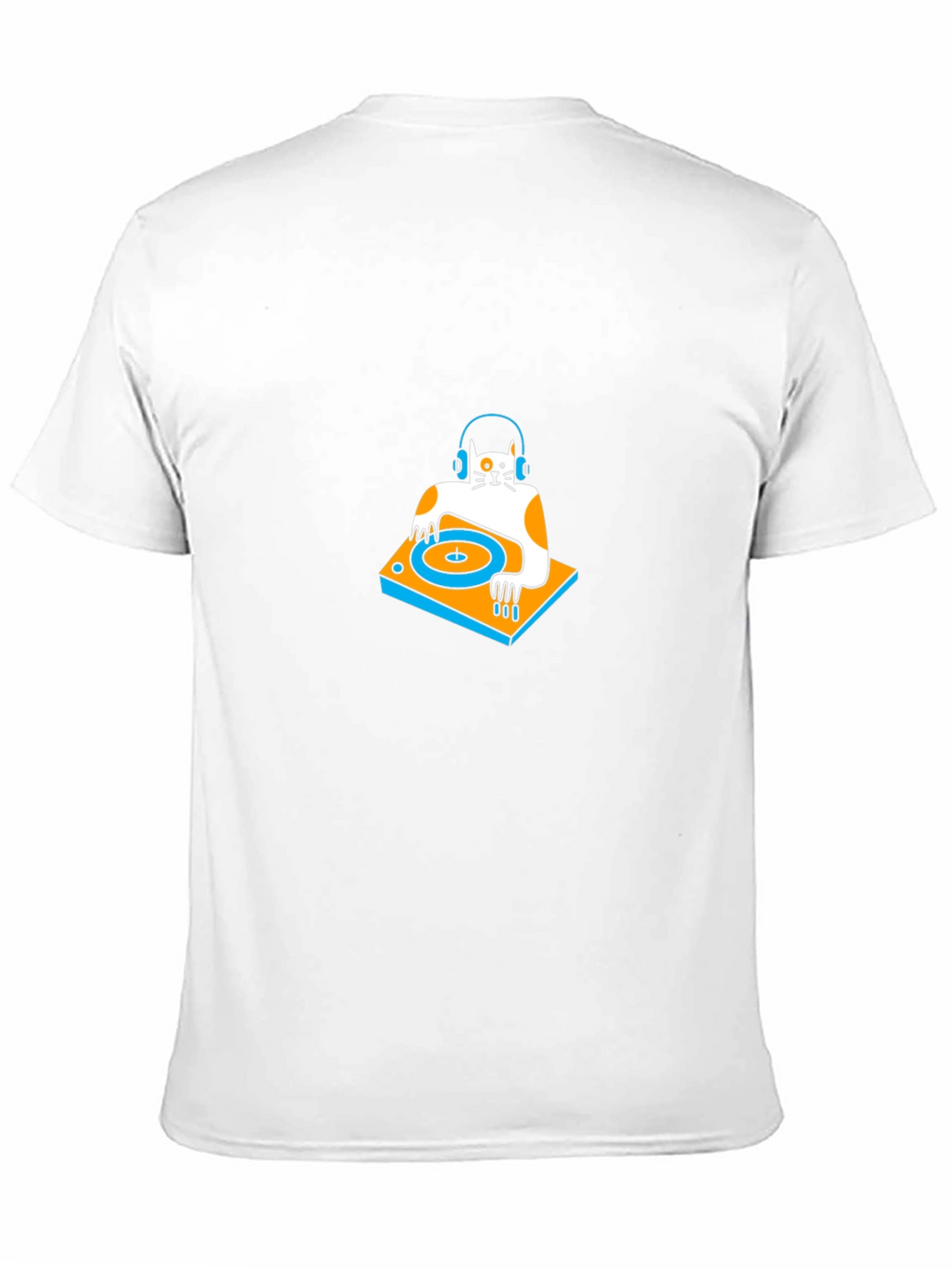 DJ Cat Black T-Shirt: Cool & Unique Design