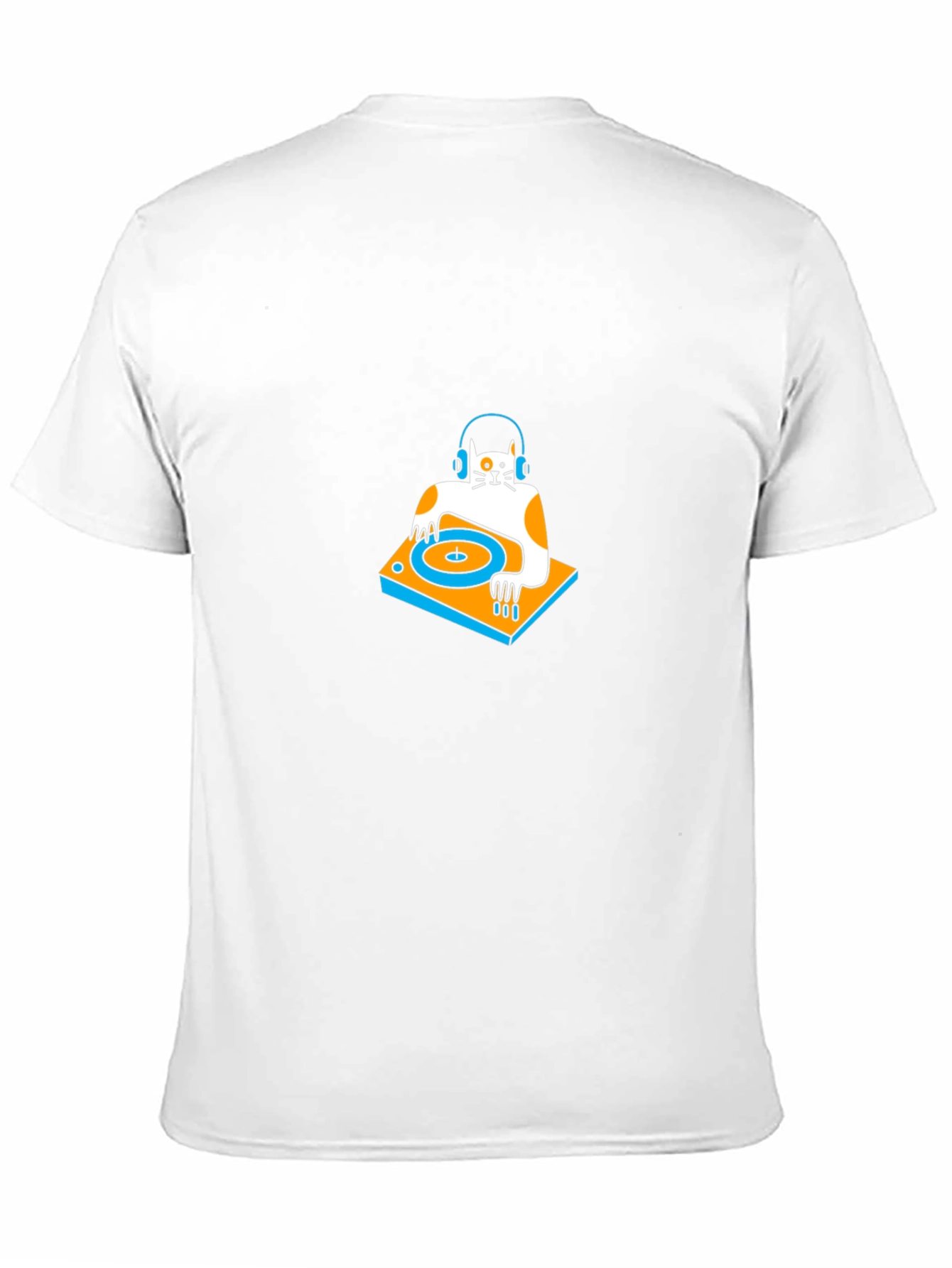 DJ Cat Black T-Shirt: Cool & Unique Design